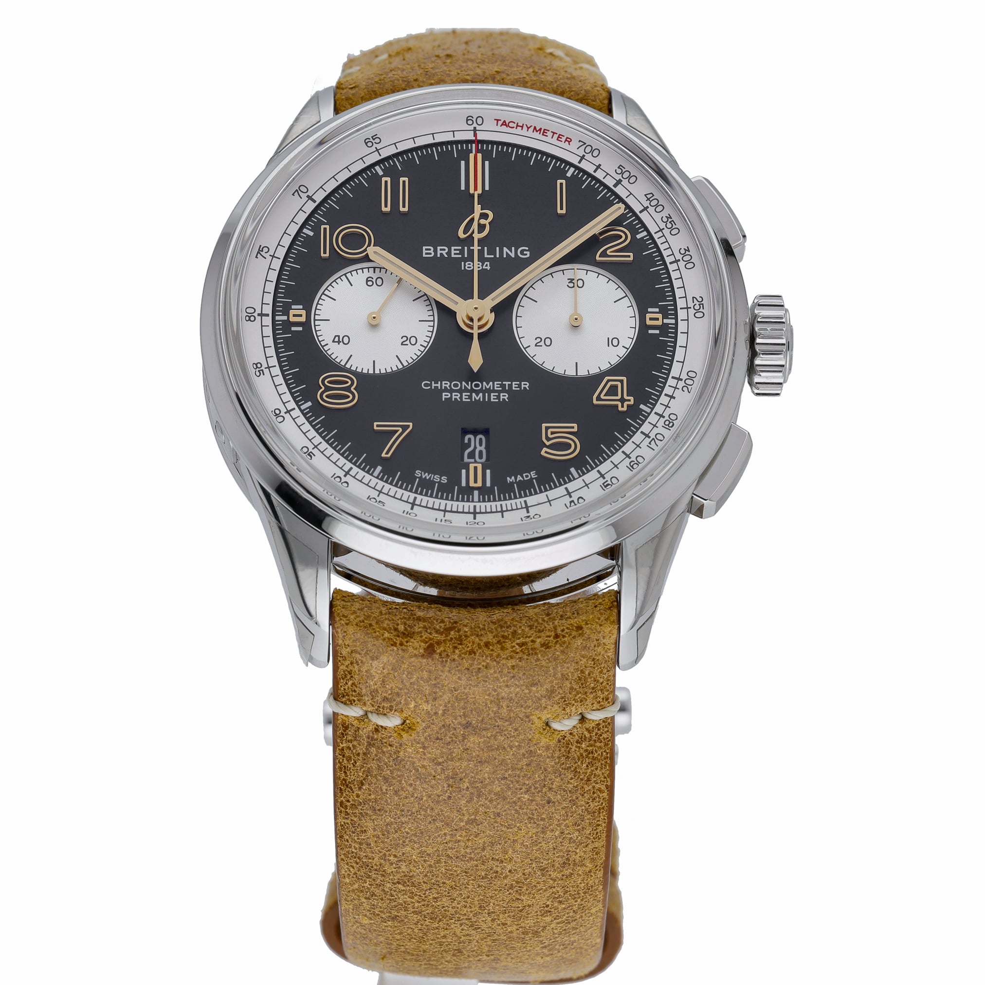 Breitling Premier B01 Chronograph 42 AB0118A21B1X1 with black dial and steel case - product image 2