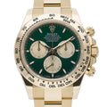 Rolex Daytona 126508 with green dial and 18ct yellow gold case