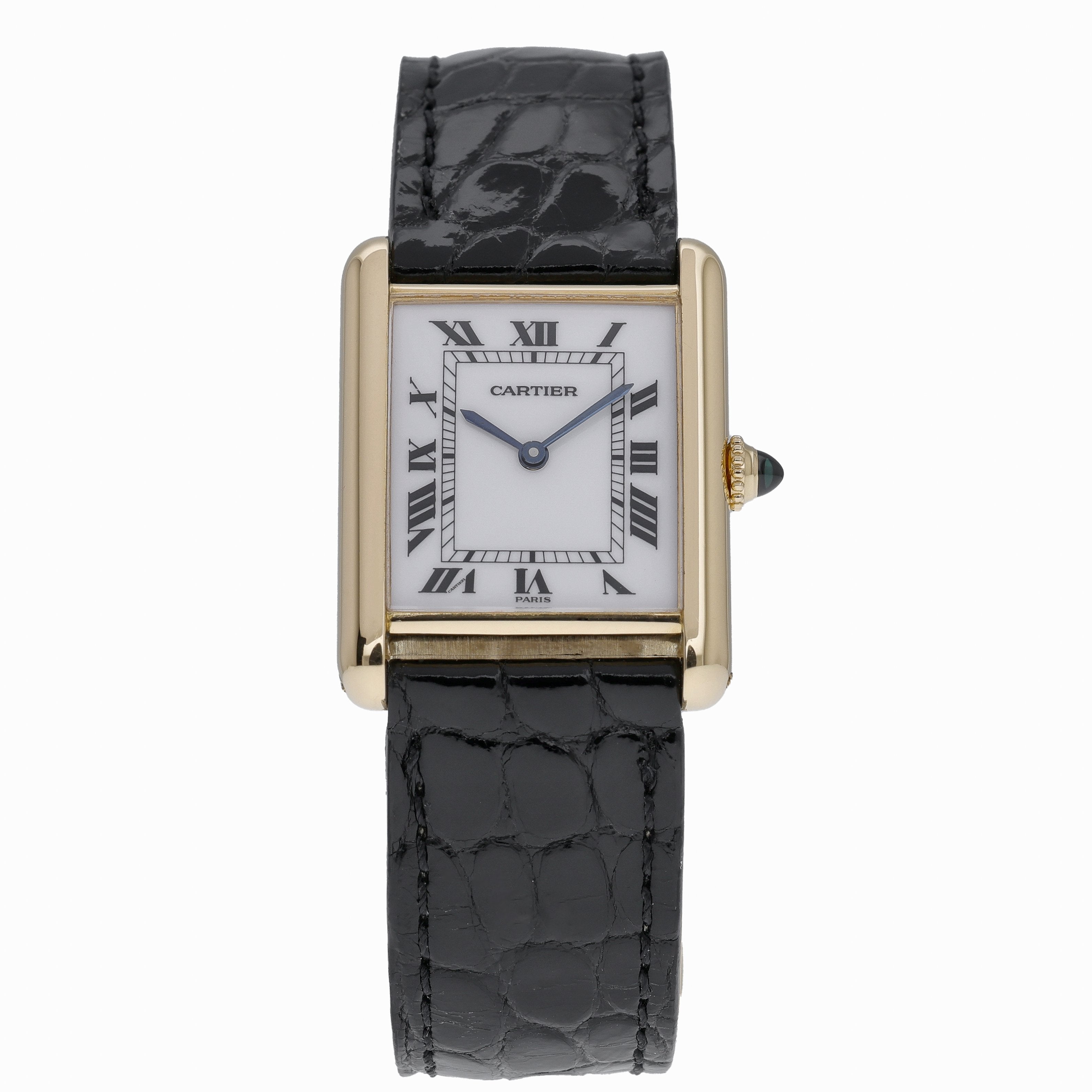 Cartier Tank Louis Cartier 78086 with white roman numeral dial and 18ct yellow gold case - product image 2