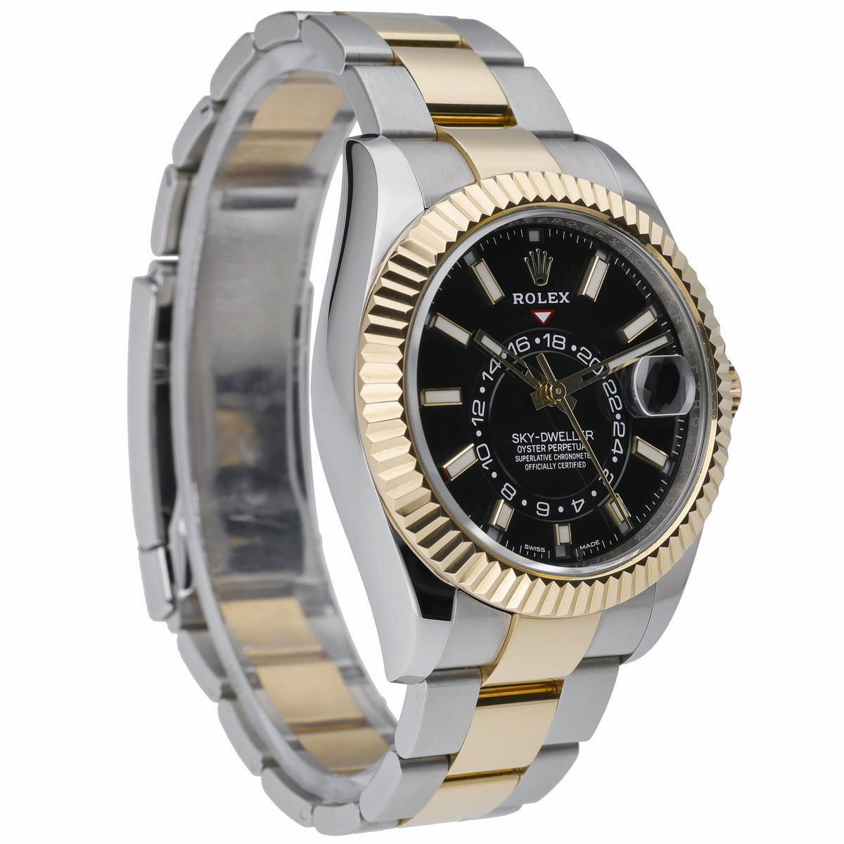 Rolex Sky-Dweller 326933 with black dial and steel & yellow gold case - product image 4