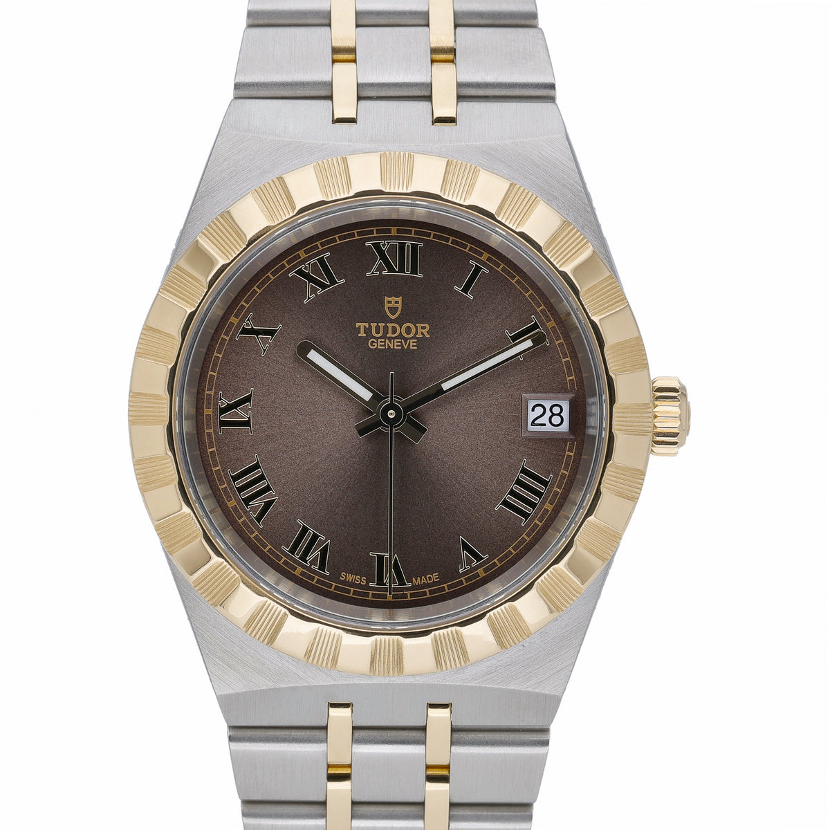 Tudor Royal 28403 with chocolate dial and steel case