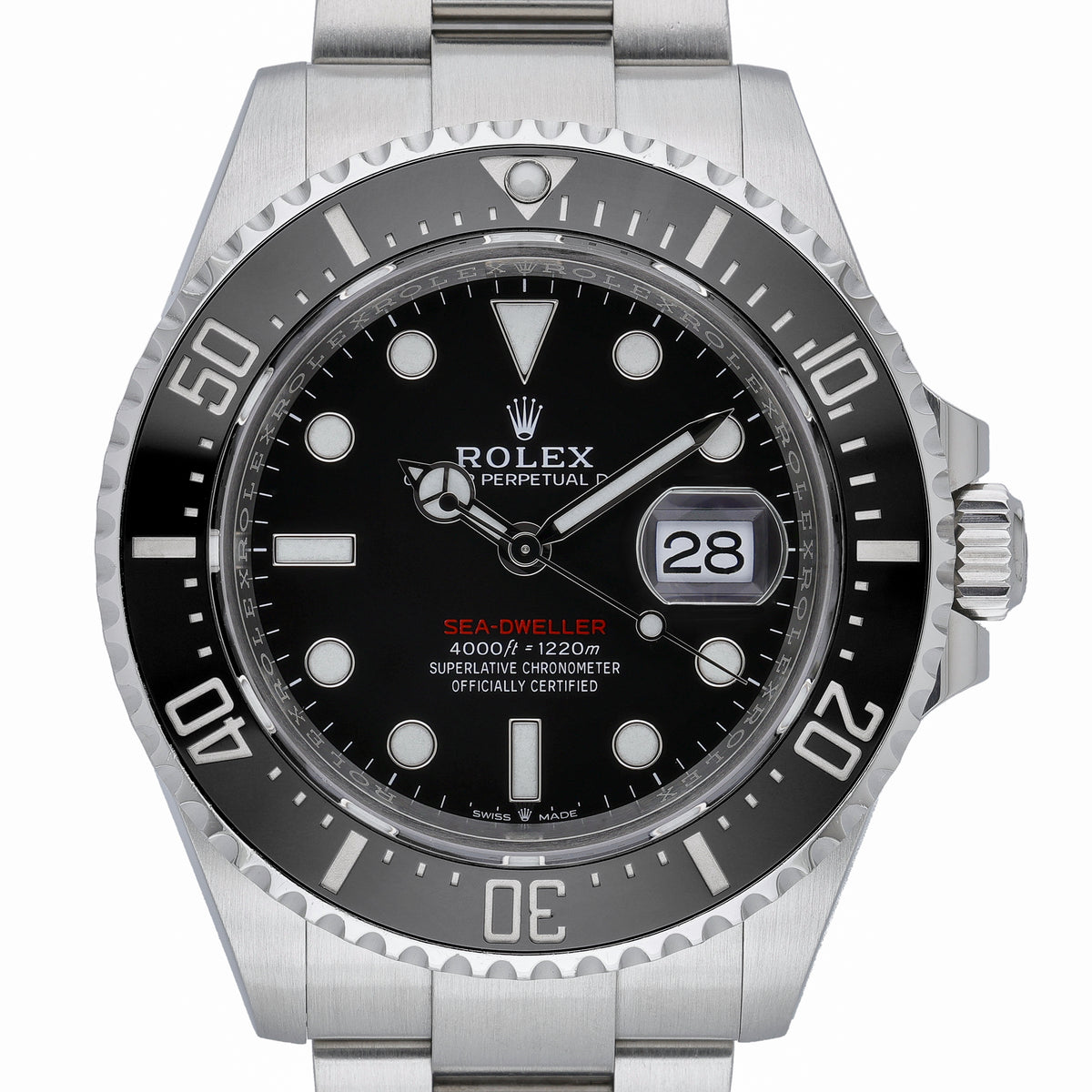 Rolex Sea-Dweller 126600 with black dial and oystersteel case
