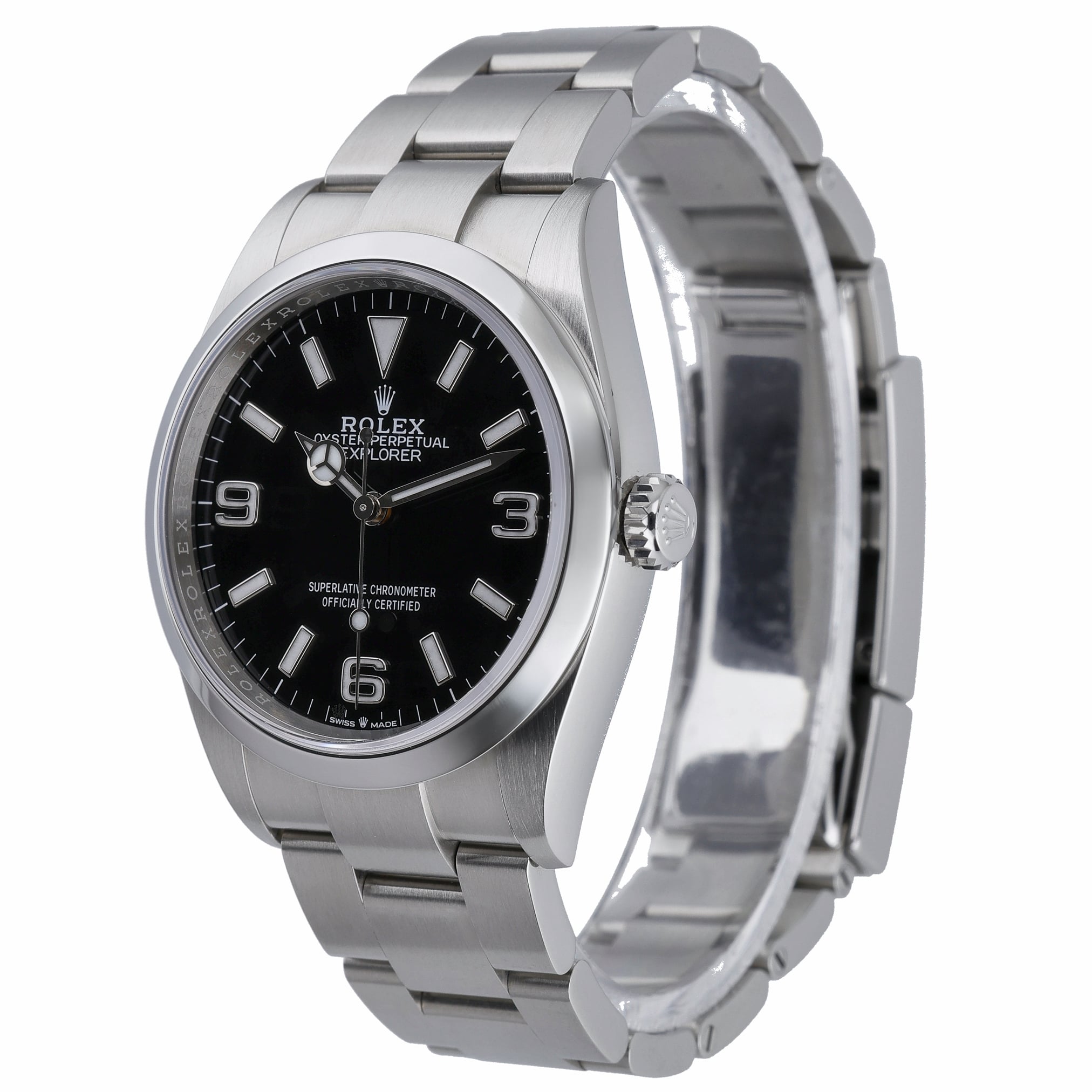 Rolex Explorer 124270 with black dial and oystersteel case - product image 3