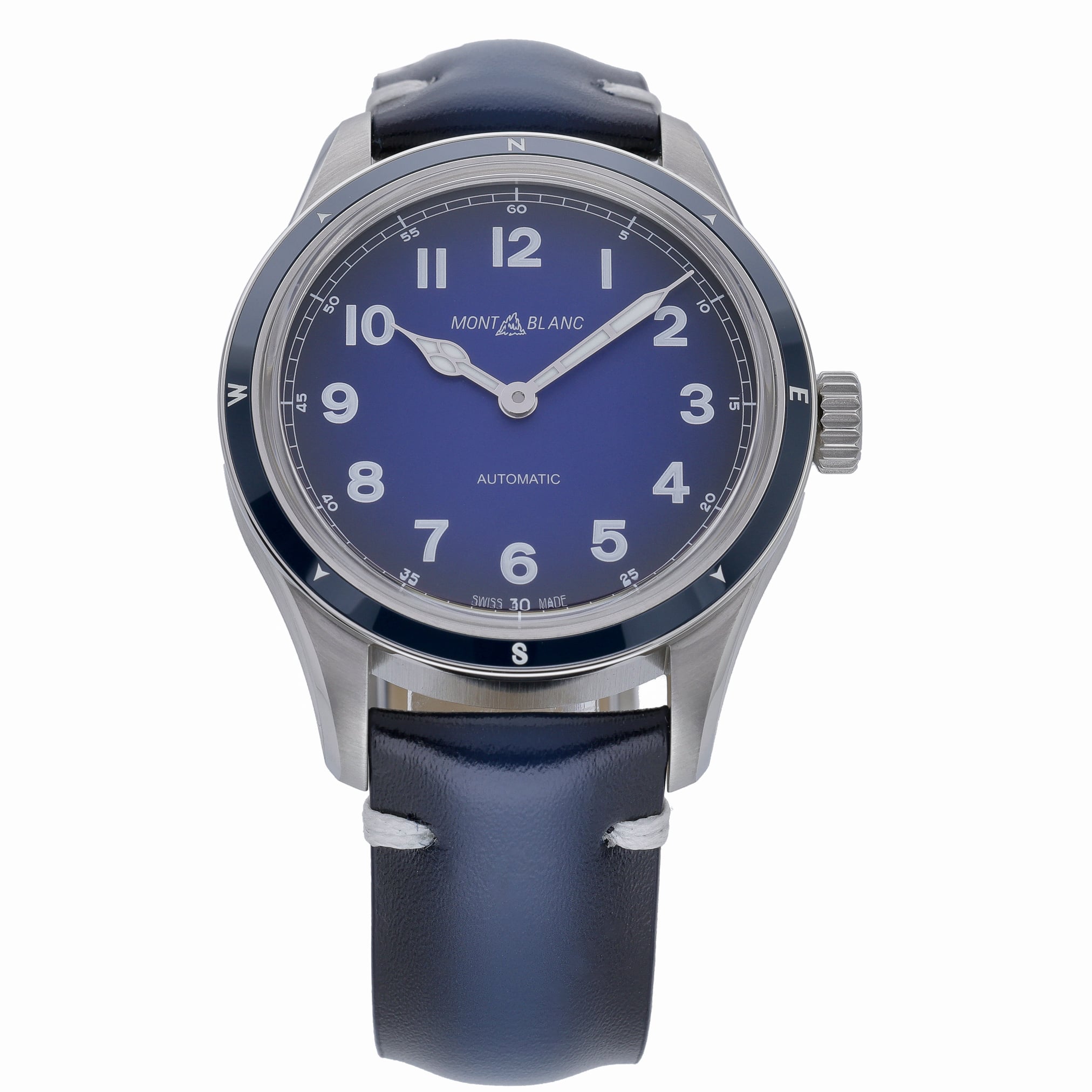 Montblanc 1858 MB126758 with blue dial and steel case - product image 2