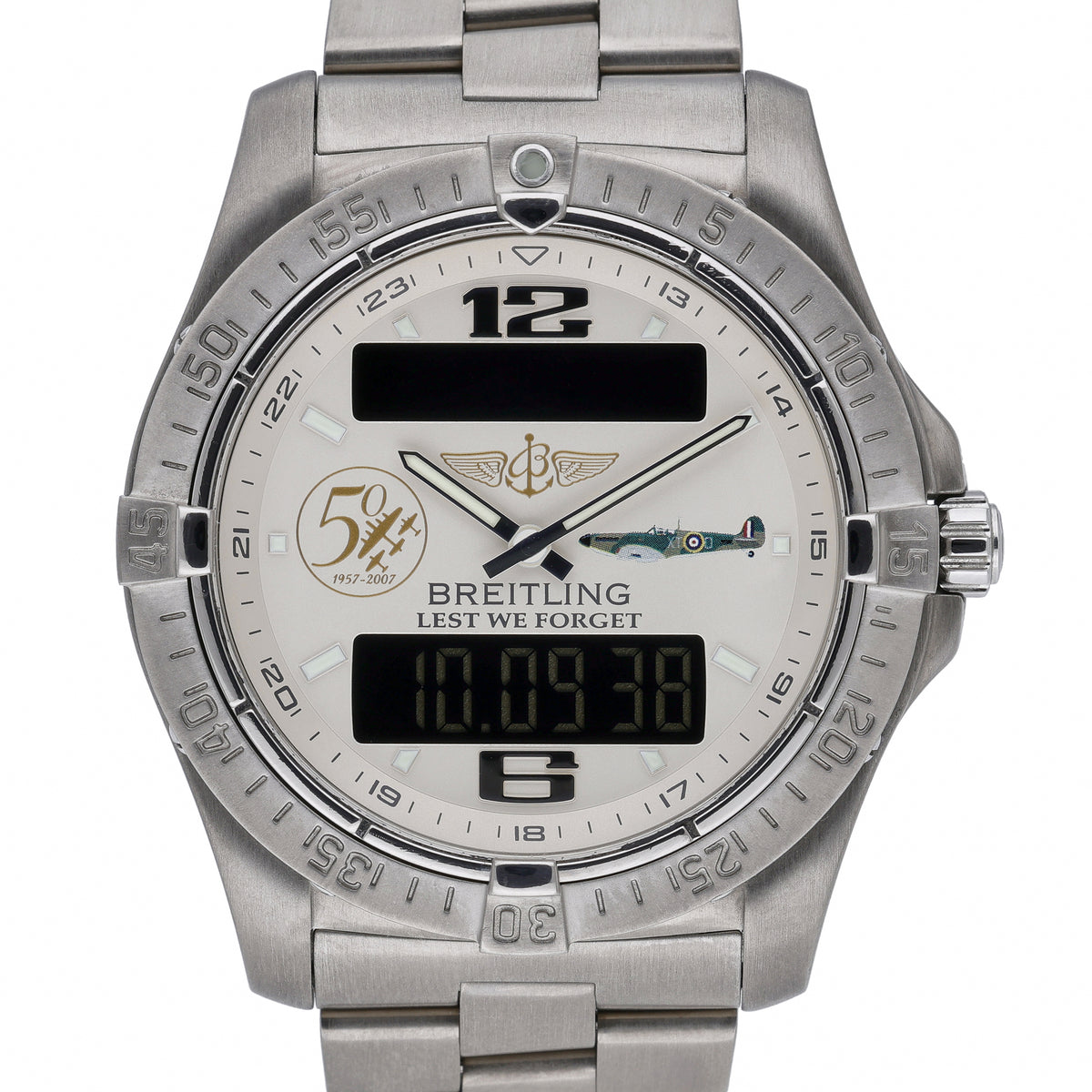 Breitling Aerospace E79362 with silver dial and titanium case