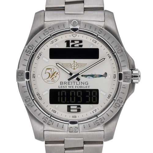Breitling Aerospace E79362 with silver dial and titanium case