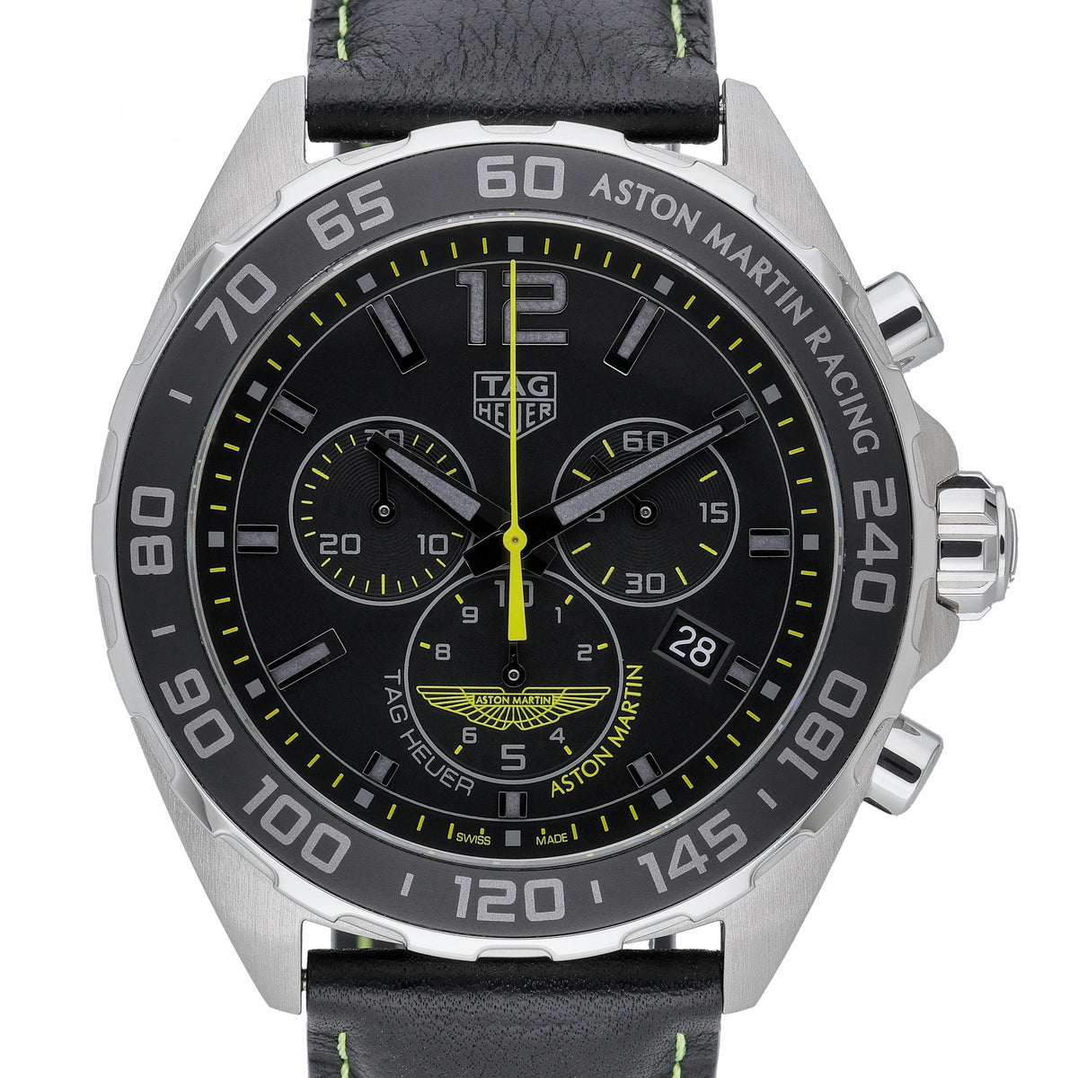 Tag Heuer Formula 1 Aston Martin CAZ101P with black dial and steel case