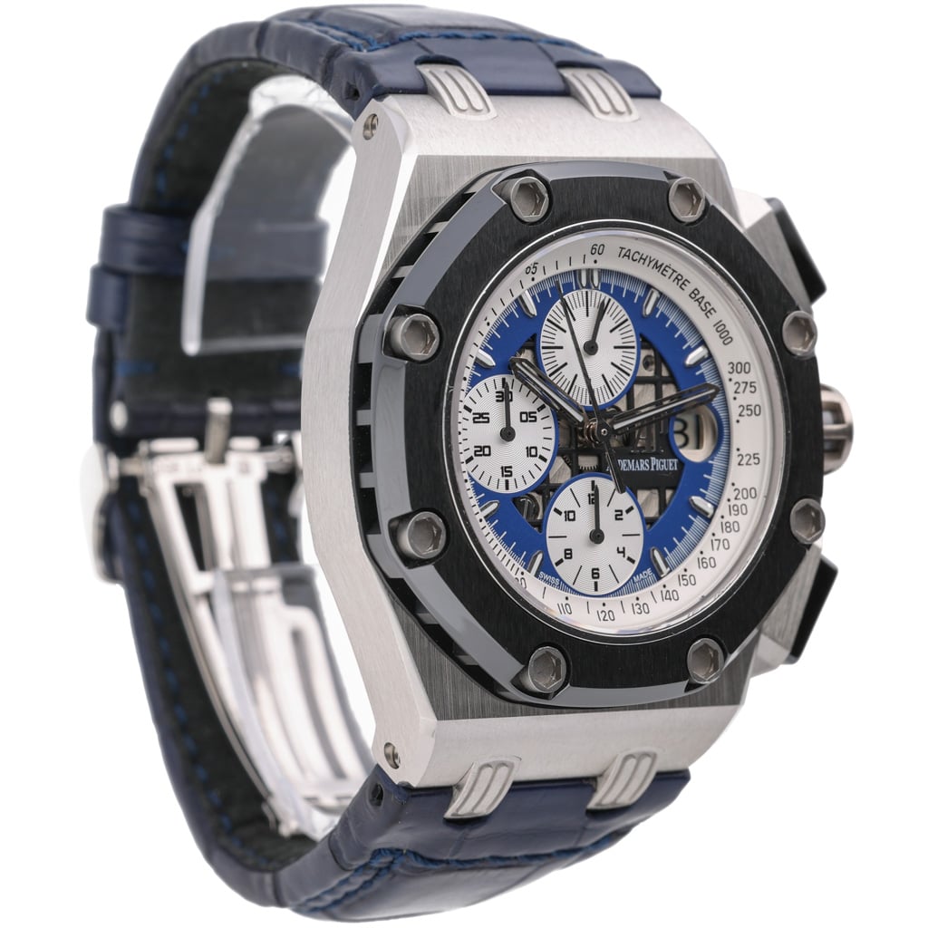 Audemars Piguet Rubens Barrichello 26078PO.OO.D018CR.01 with blue dial and platinum case - product image 4