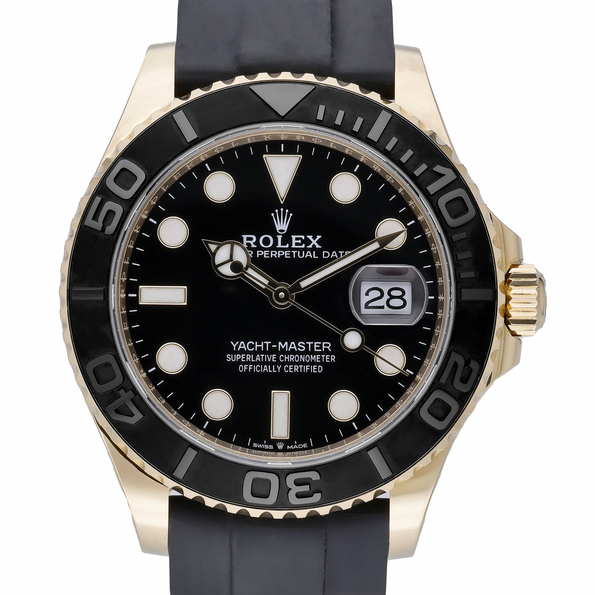 Rolex Yacht-Master 42 226658 with black dial and 18ct yellow gold case
