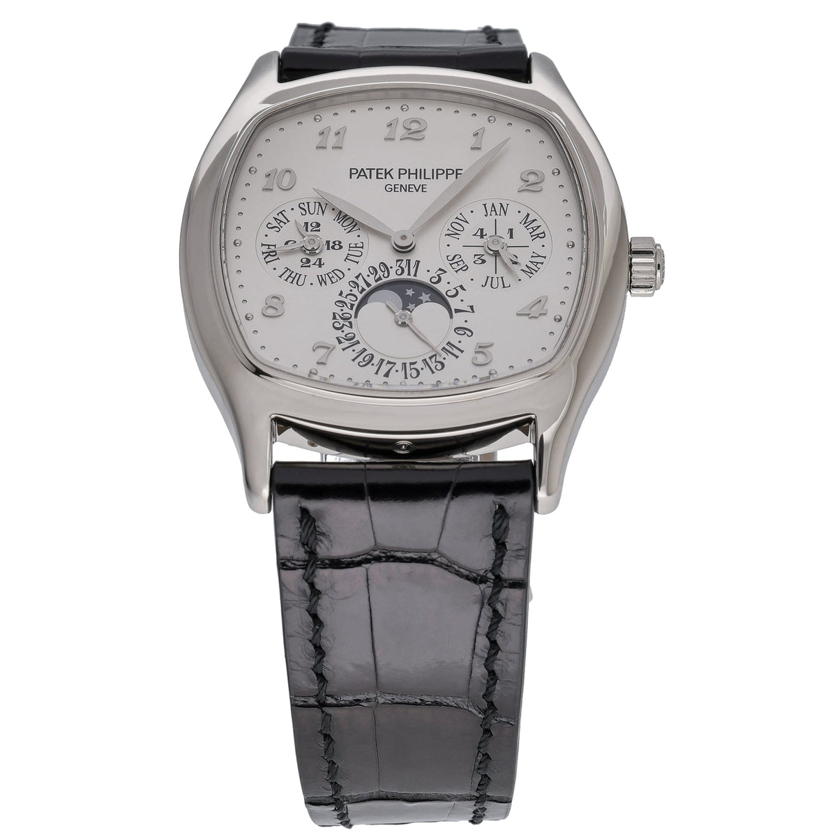 Patek Philippe Perpetual Calendar 5940G-001 with white dial and 18ct white gold case - product image 2