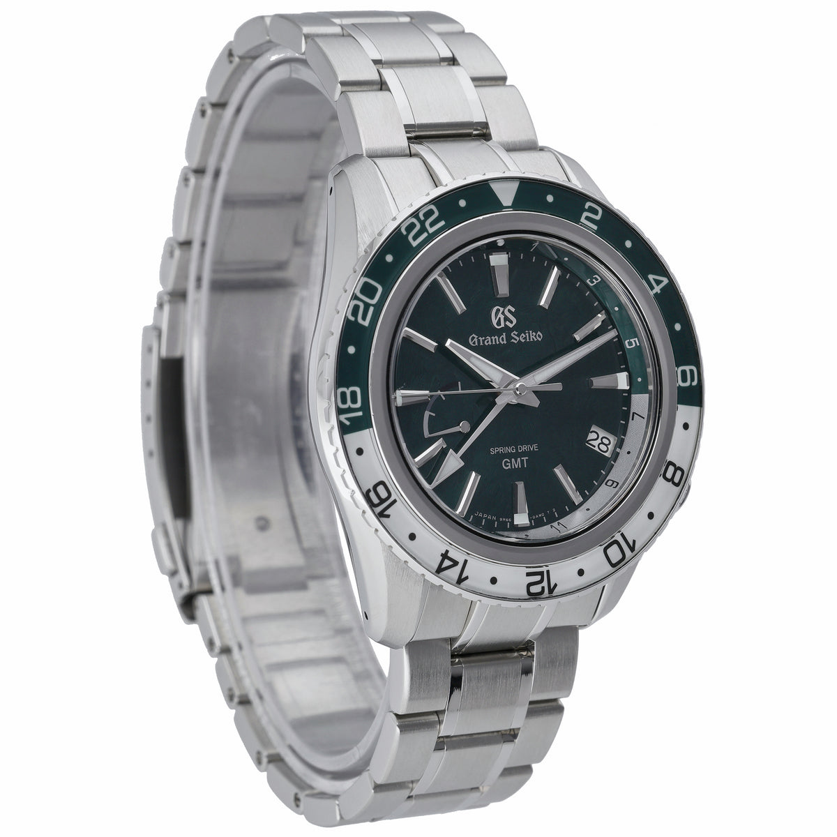 Grand Seiko Spring Drive GMT SBGE295G with green dial and steel case - product image 4