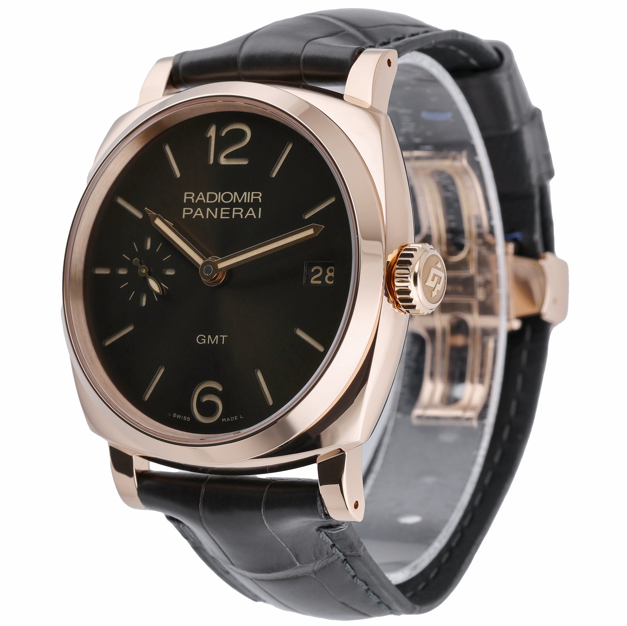 Panerai Radiomir 1940 3 Days Automatic PAM00570 with brown dial and 18ct rose gold case - product image 3