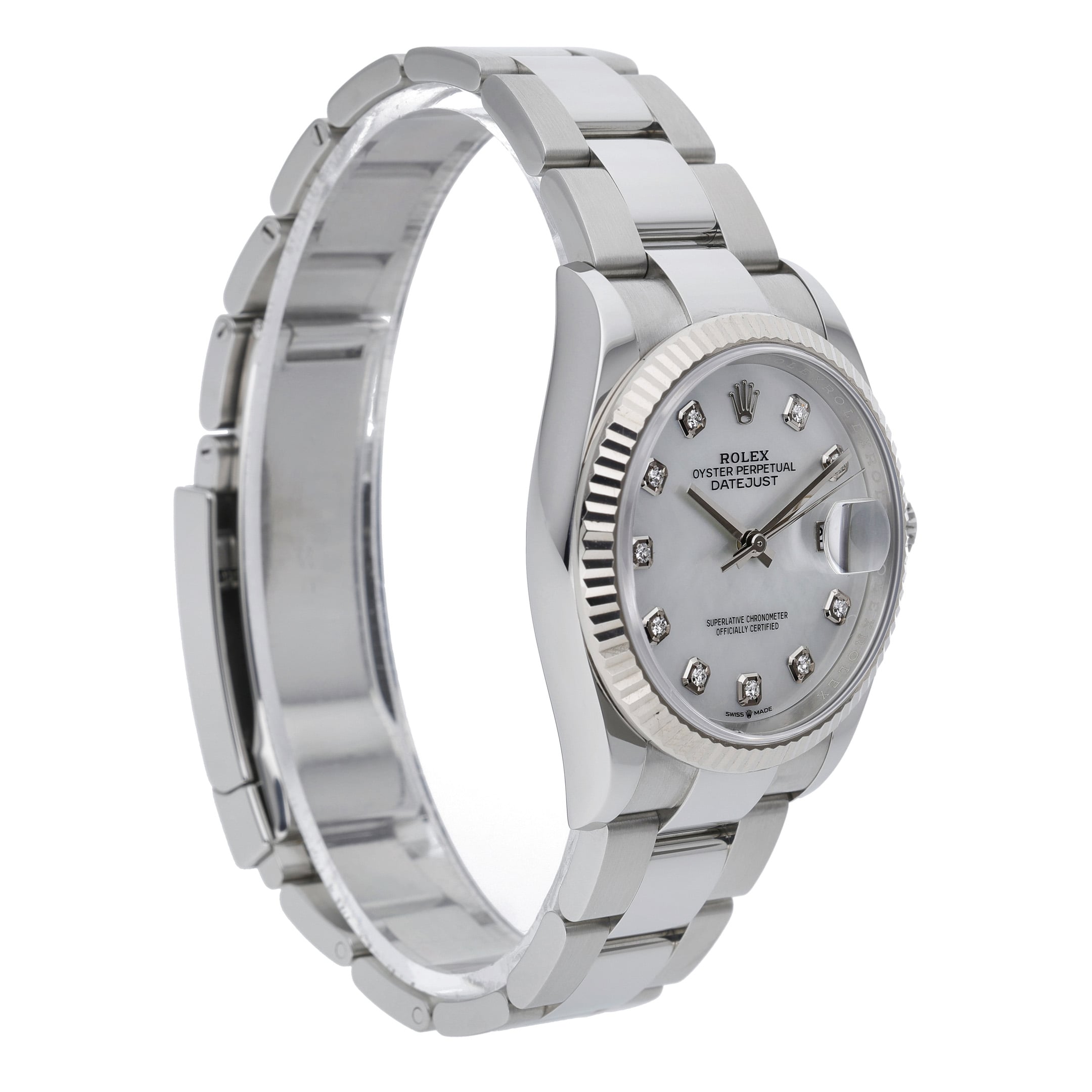 Rolex Datejust 36 126234 with mop diamond dial dial and steel & white gold case - product image 4