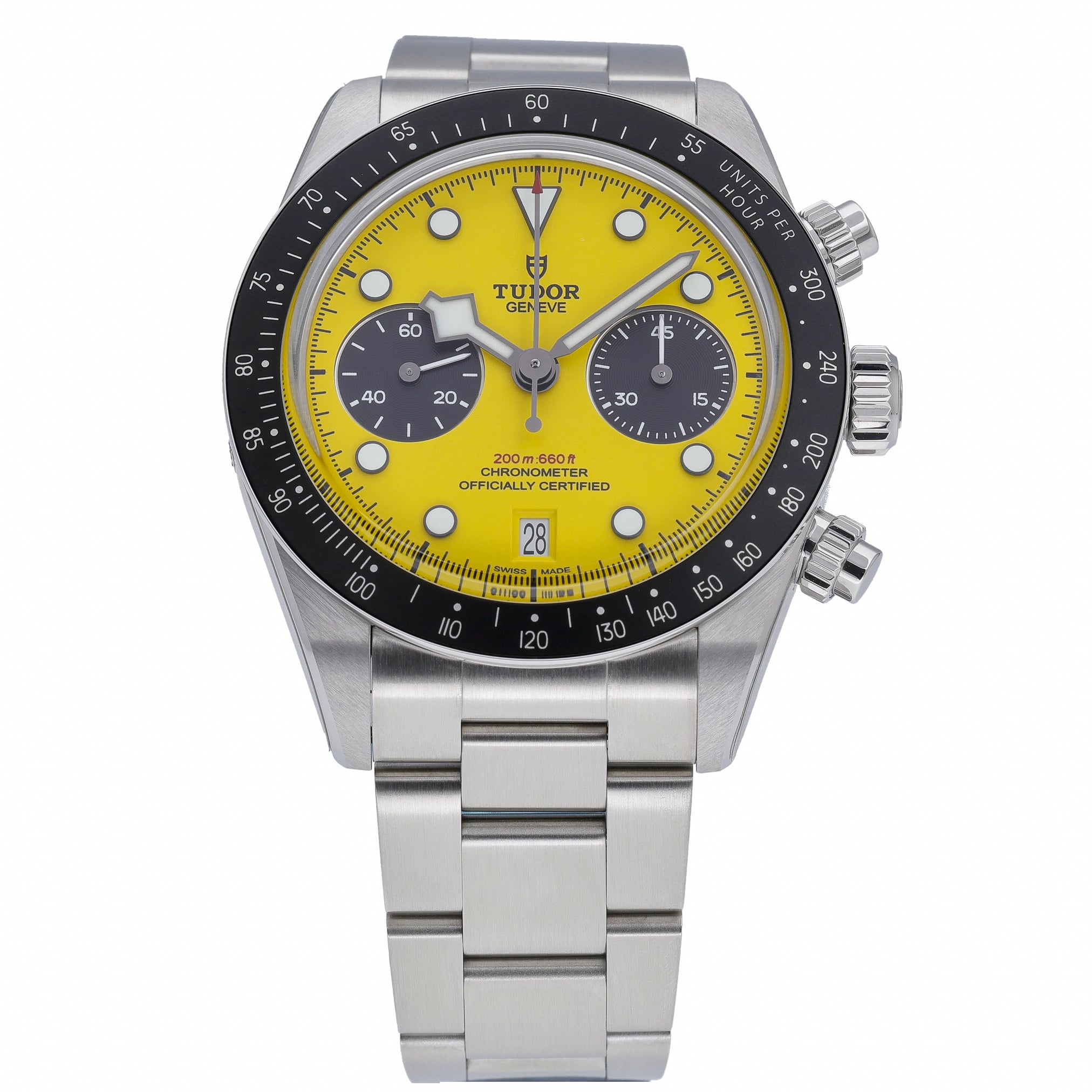Tudor Bumble Bee 79310N with yellow dial and steel case - product image 2