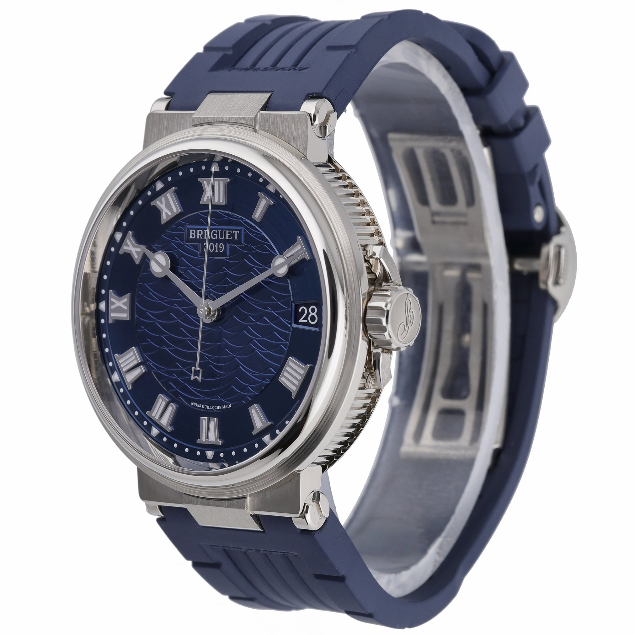 Breguet Marine 5517BBY29ZU with blue dial and 18ct white gold case - product image 3