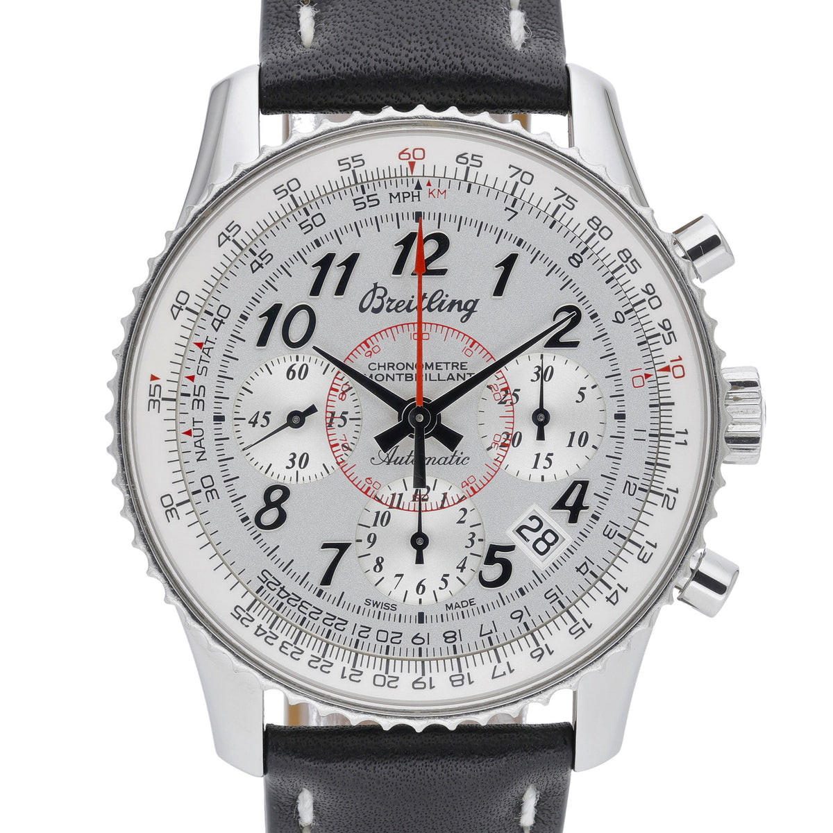 Breitling Navitimer Montbrillant AB013012 with silver dial and steel case
