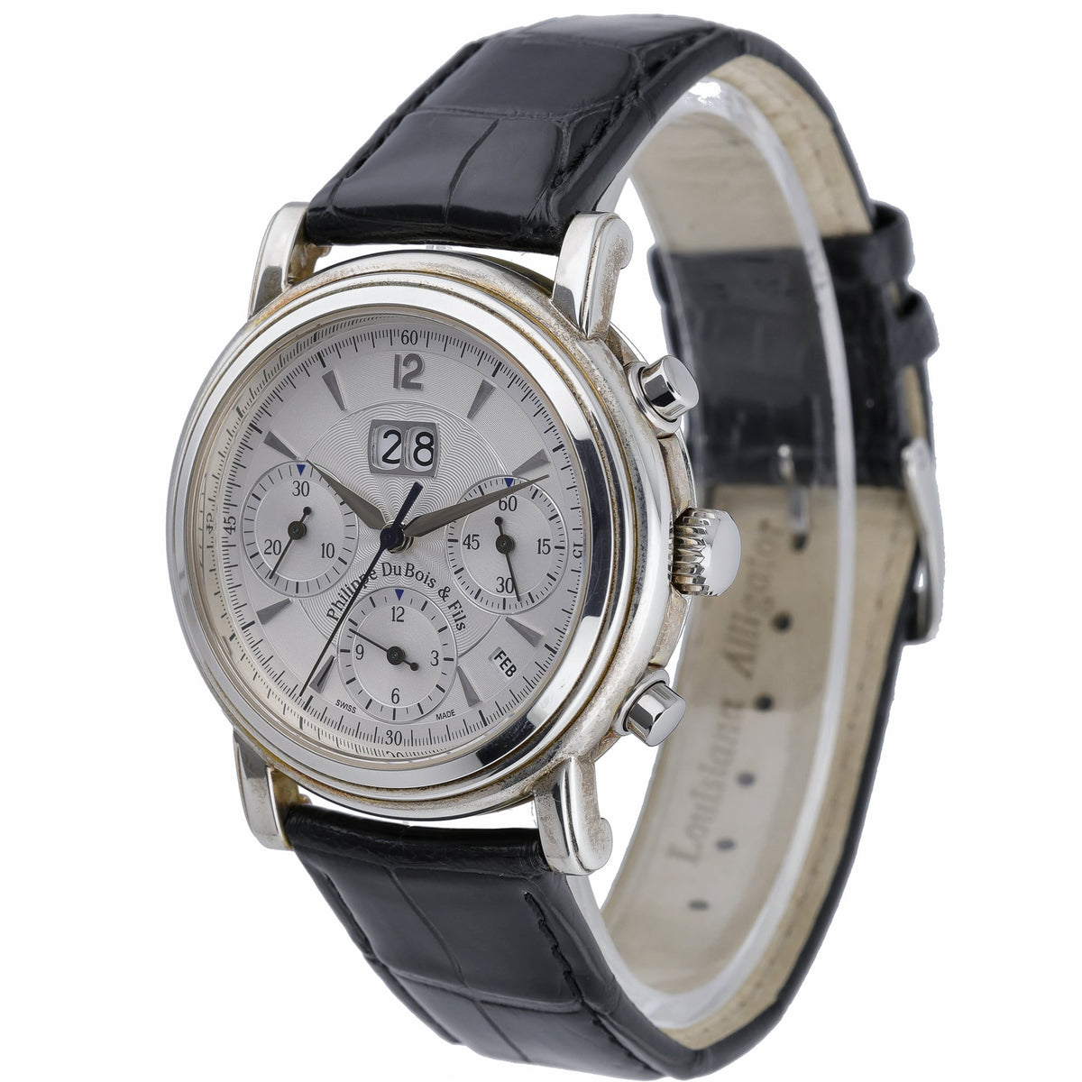 Philippe DuBois Grande Date Saphir 1785 with silver dial and silver case - product image 3