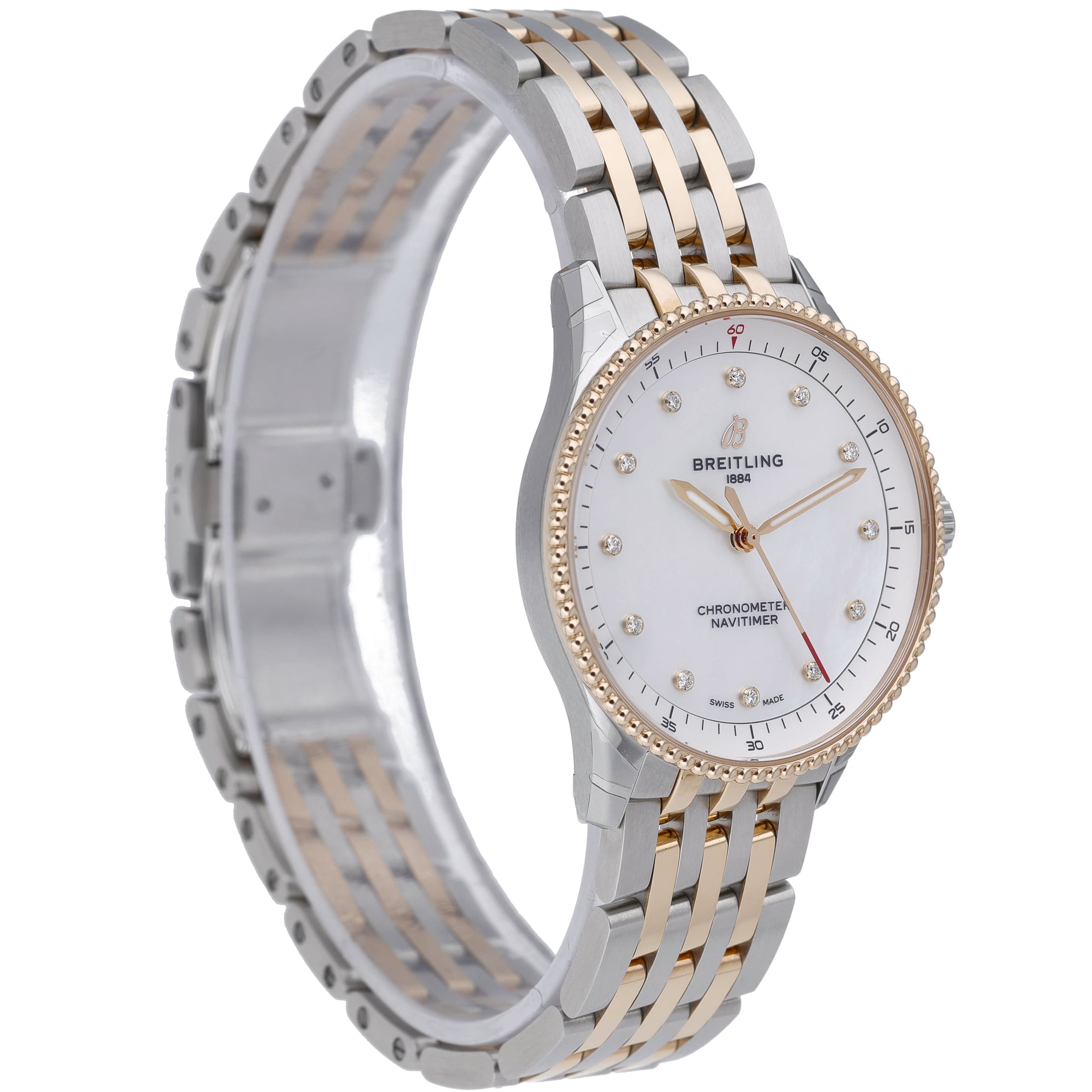 Breitling Navitimer 32 U77320 with mop diamond dial dial and steel & rose gold case - product image 4