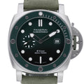 Panerai Submersible QuarantaQuattro PAM01287 with green dial and brushed esteel case