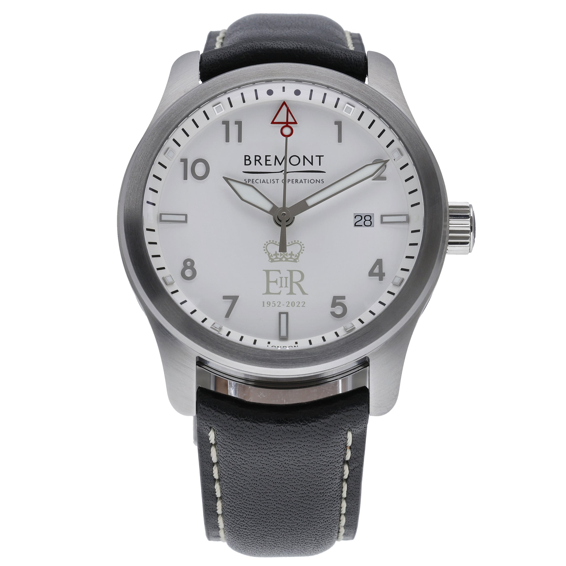 Bremont Solo Solo43B-RASP-JUBILEE-S with white dial and steel case - product image 3