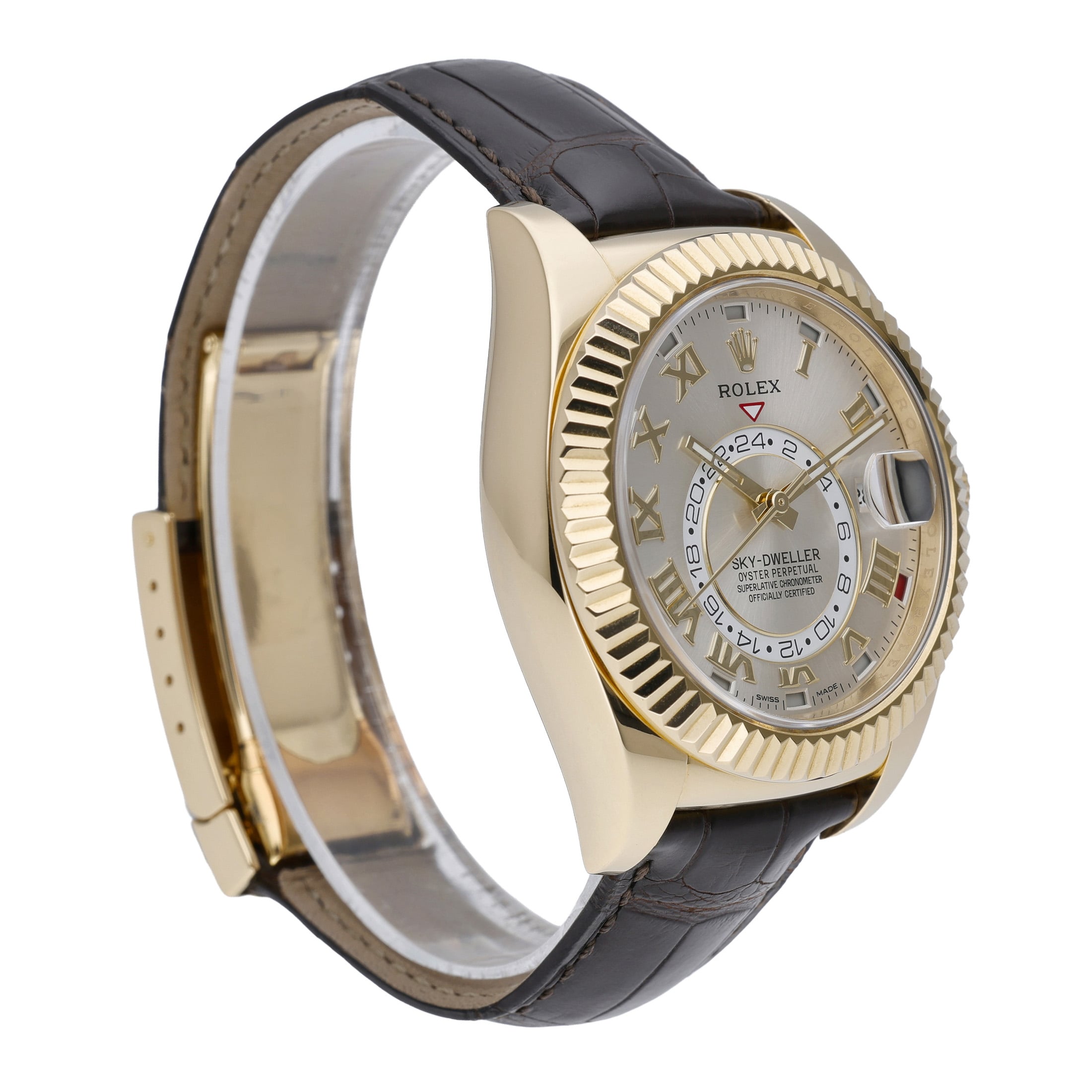 Rolex Sky-Dweller 326138 with silver dial and 18ct yellow gold case - product image 4
