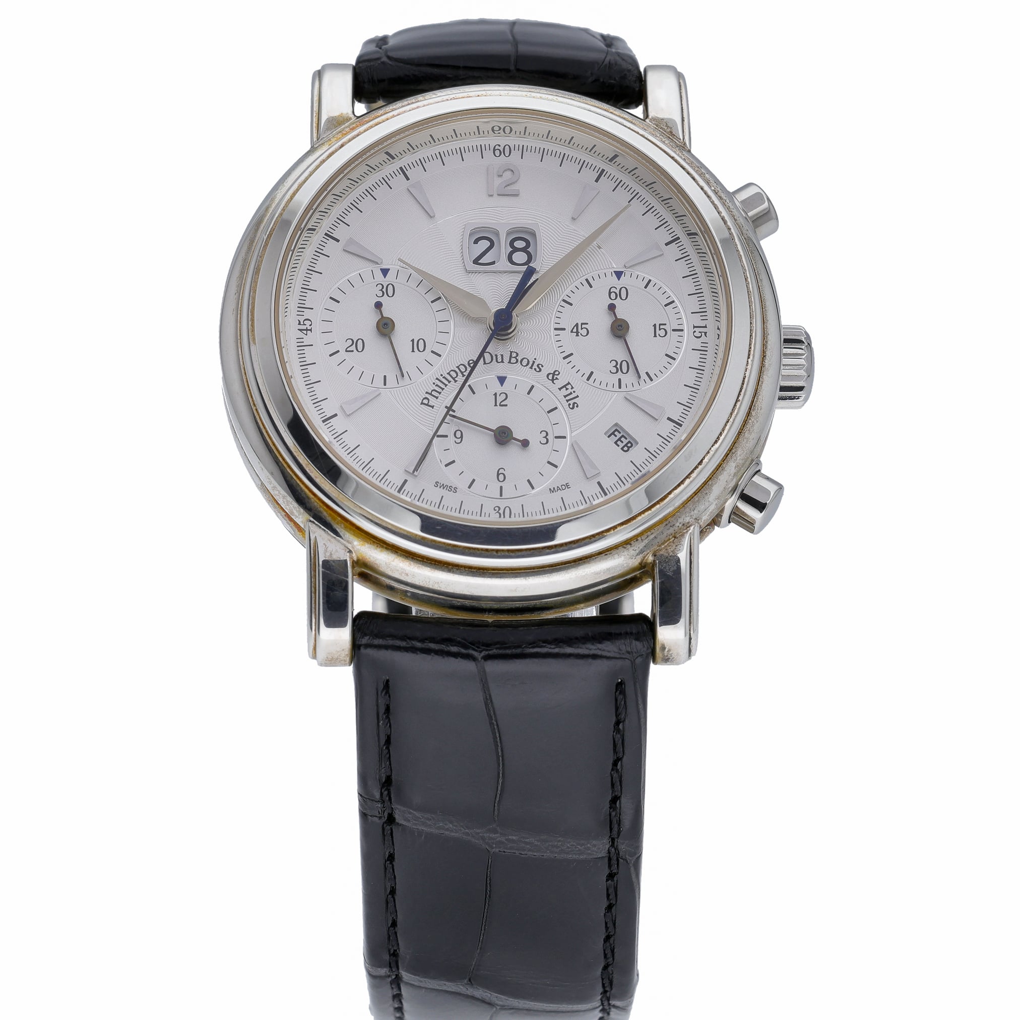 Philippe DuBois Grande Date Saphir 1785 with silver dial and silver case - product image 2