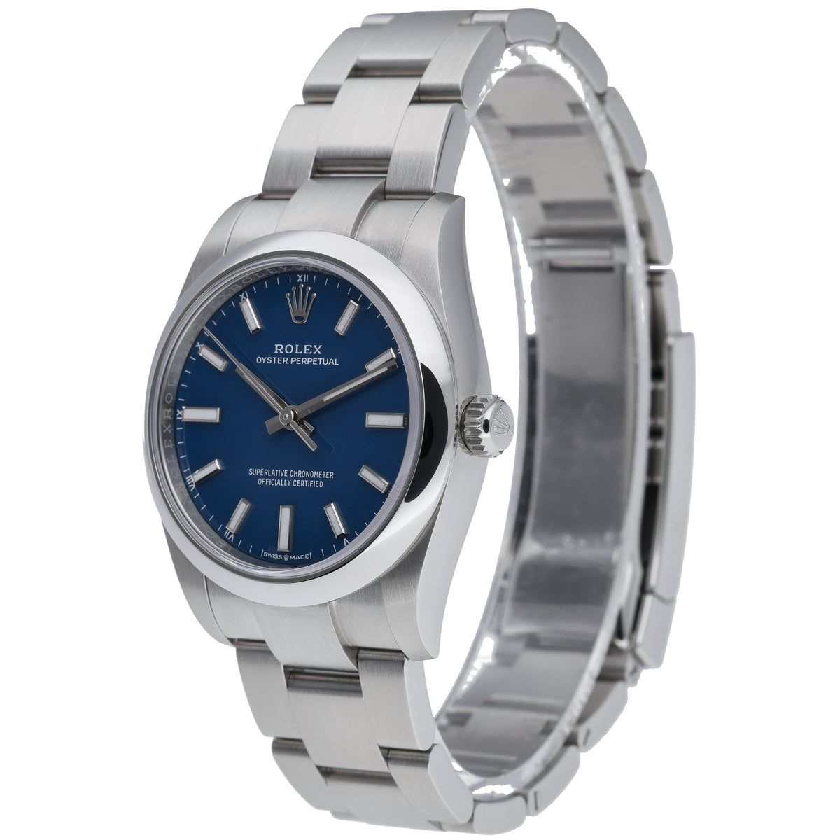 Rolex Rolex Oyster Perpetual 34 124200 with med blue dial and oystersteel case - product image 3