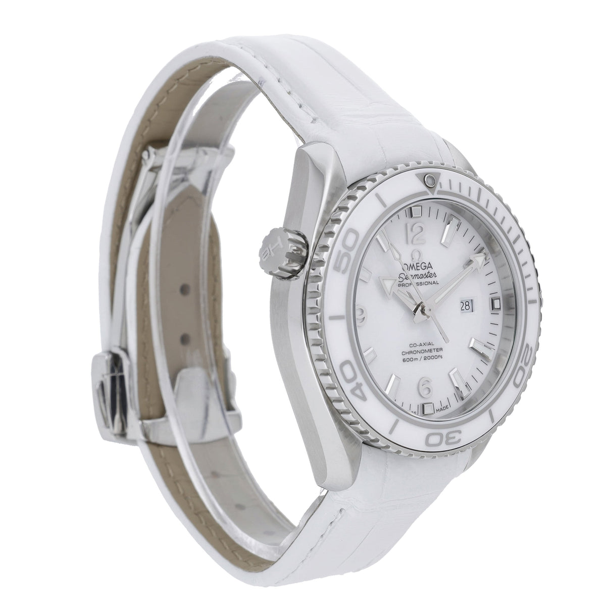 Omega Seamaster Planet Ocean 600 M 232.33.38.20.04.001 with white dial and steel case - product image 4