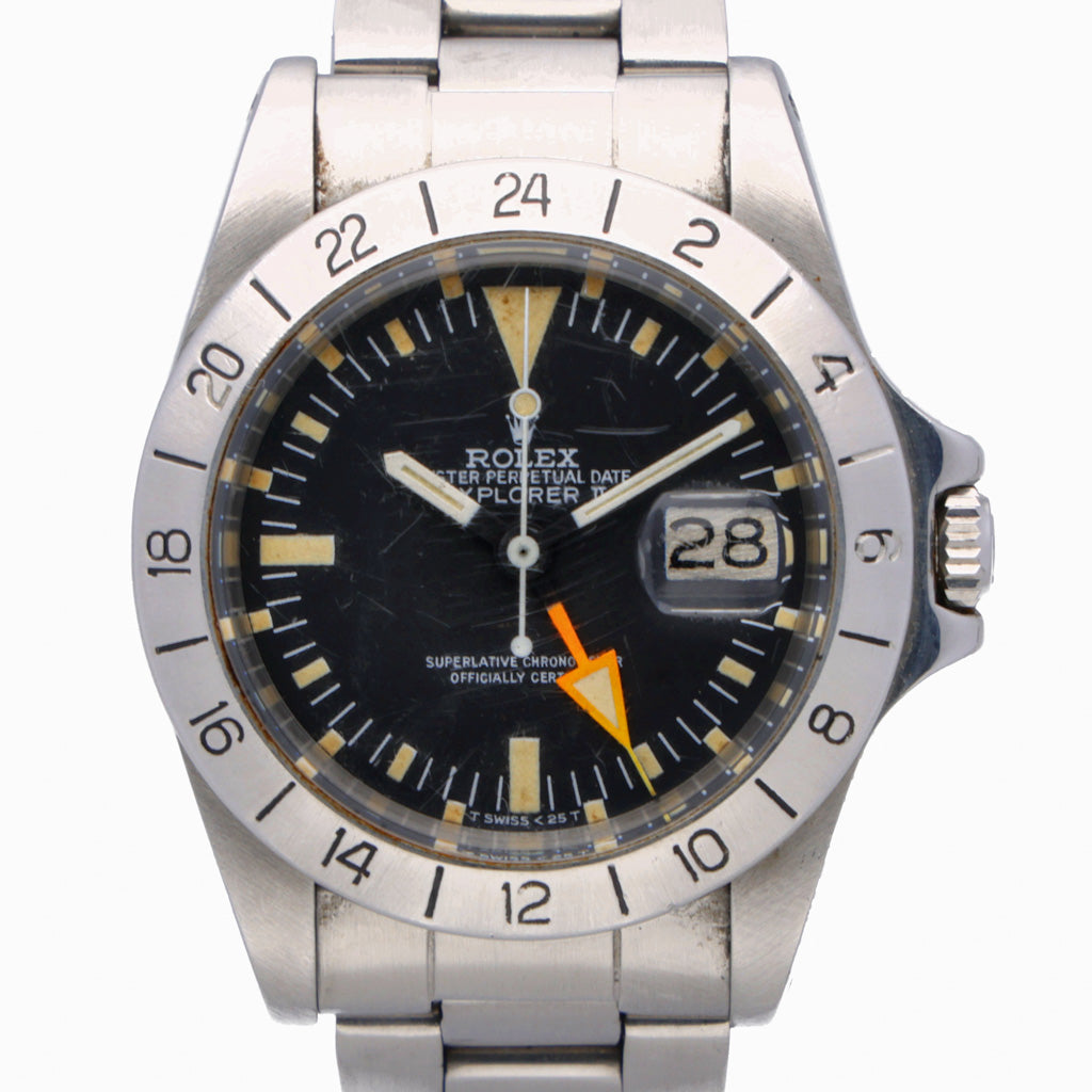 Rolex Steve Mcqueen 1655 with black dial and steel case