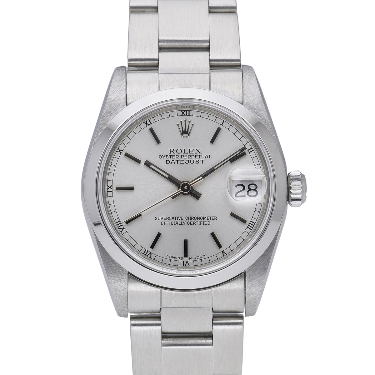 Rolex Datejust 68240 with silver dial and oystersteel case