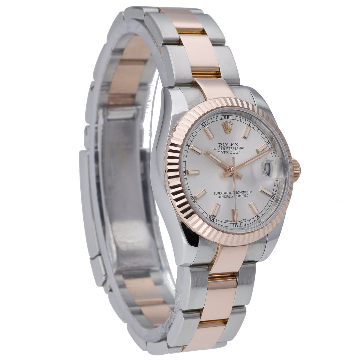 Rolex Datejust 178271 with silver dial and steel & rose gold case - product image 4