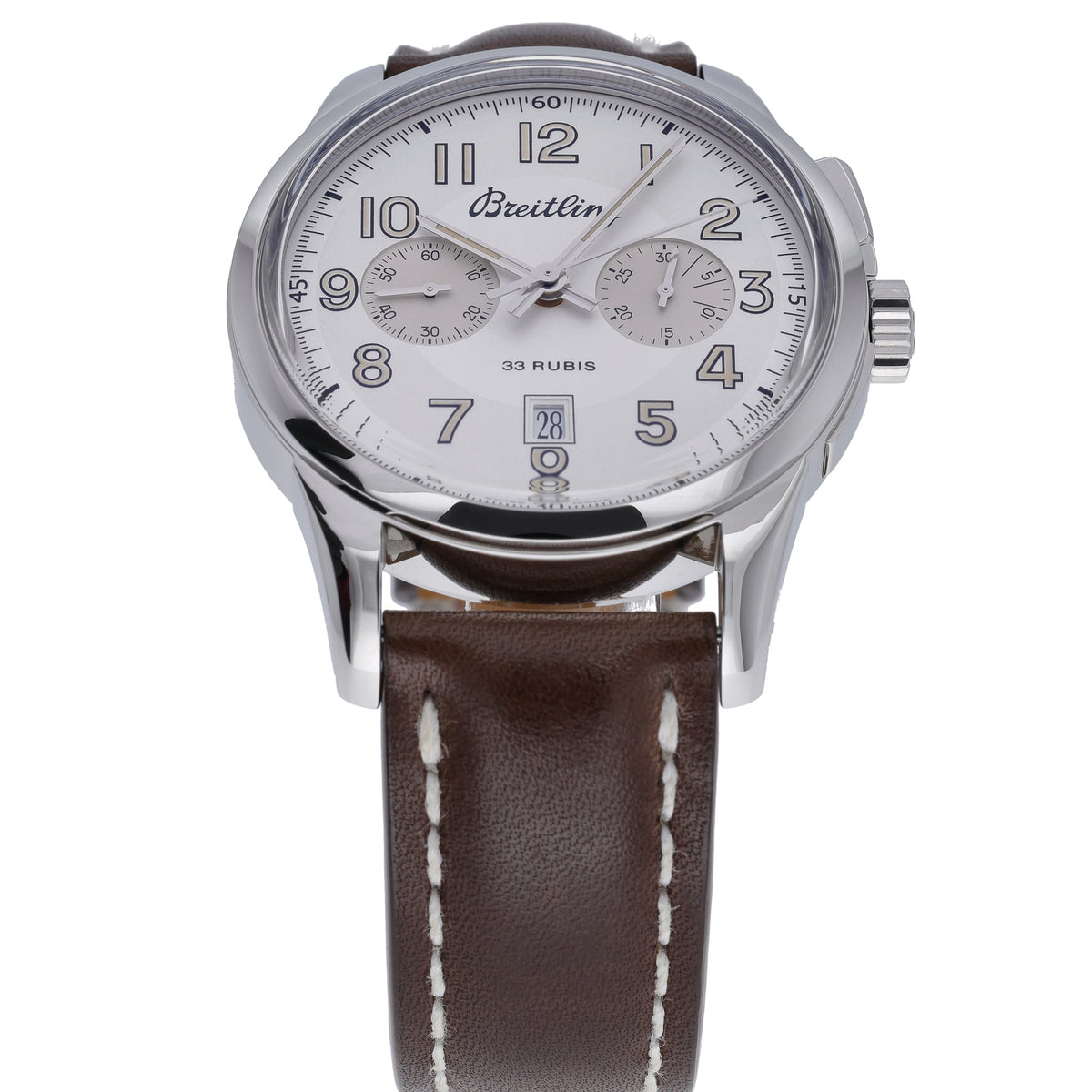 Breitling Transocean Chronograph 1915 AB141112 with silver dial and steel case - product image 2
