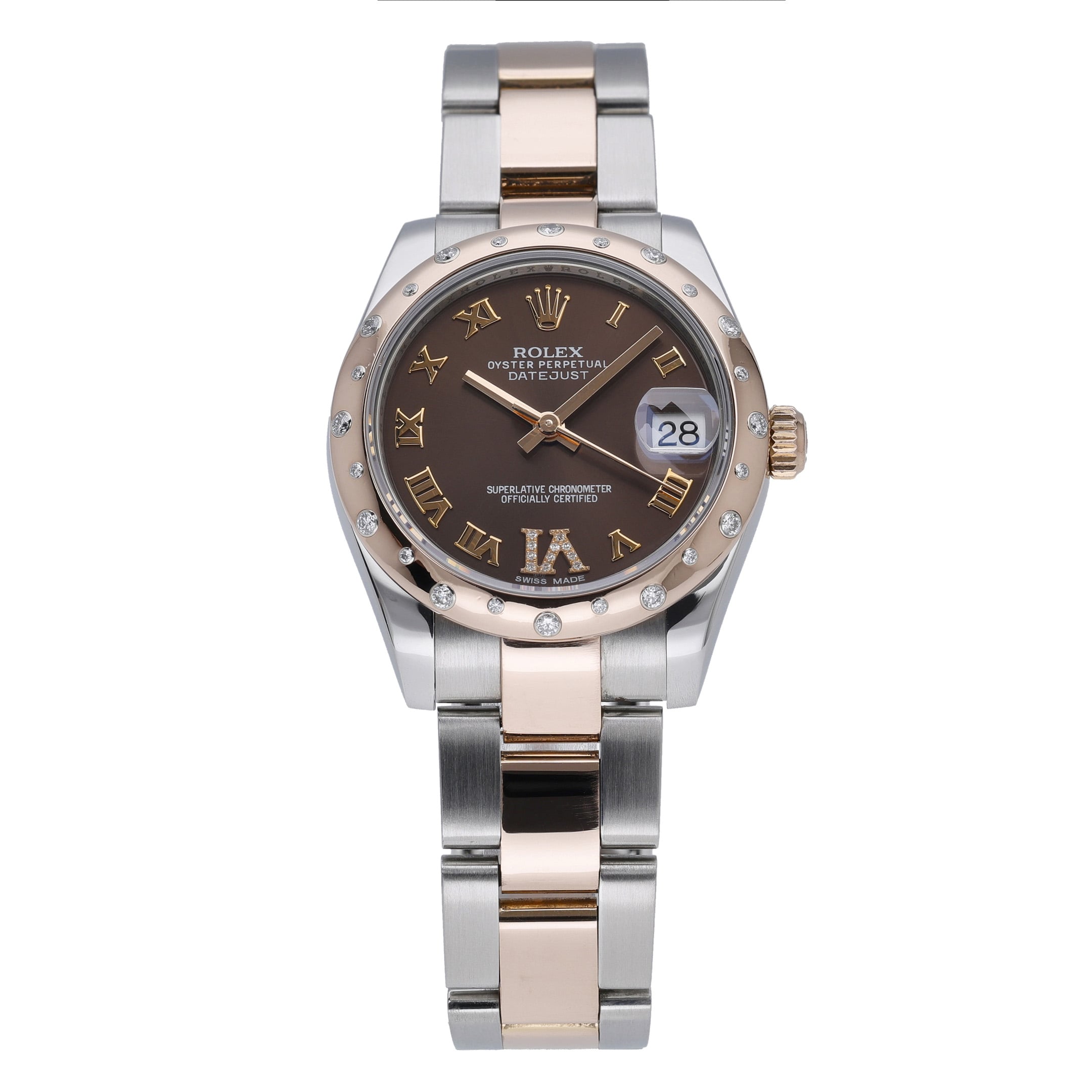 Rolex Datejust 31 178341 with chocolate dial and steel & rose gold case - product image 3