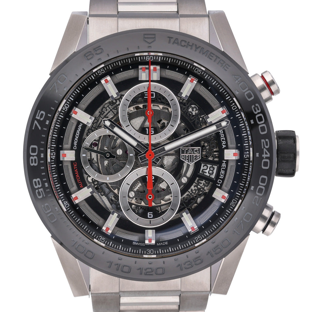 Tag Heuer Carrera Heuer 01 CAR2A1W with skeleton dial and steel case - product image 3