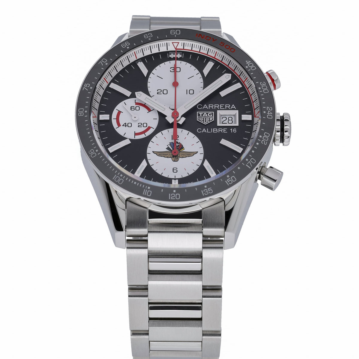 Tag Heuer Calibre 16 CV201AS with black dial and steel case - product image 2