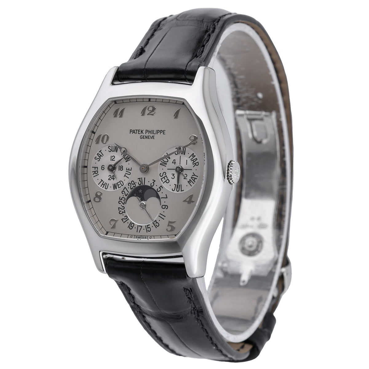 Patek Philippe Perpetual Calendar 5040P-013 with white dial and platinum case - product image 3