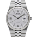 Rolex Land-Dweller 36 127234 with intense white, honeycomb motif dial and steel & white gold case