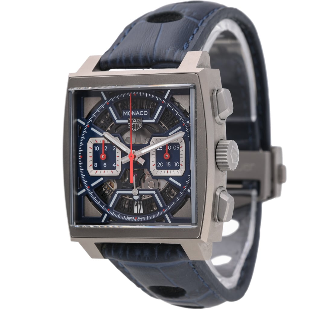 Tag Heuer Monaco CBL2182.FT6235 with blue dial and titanium case - product image 4