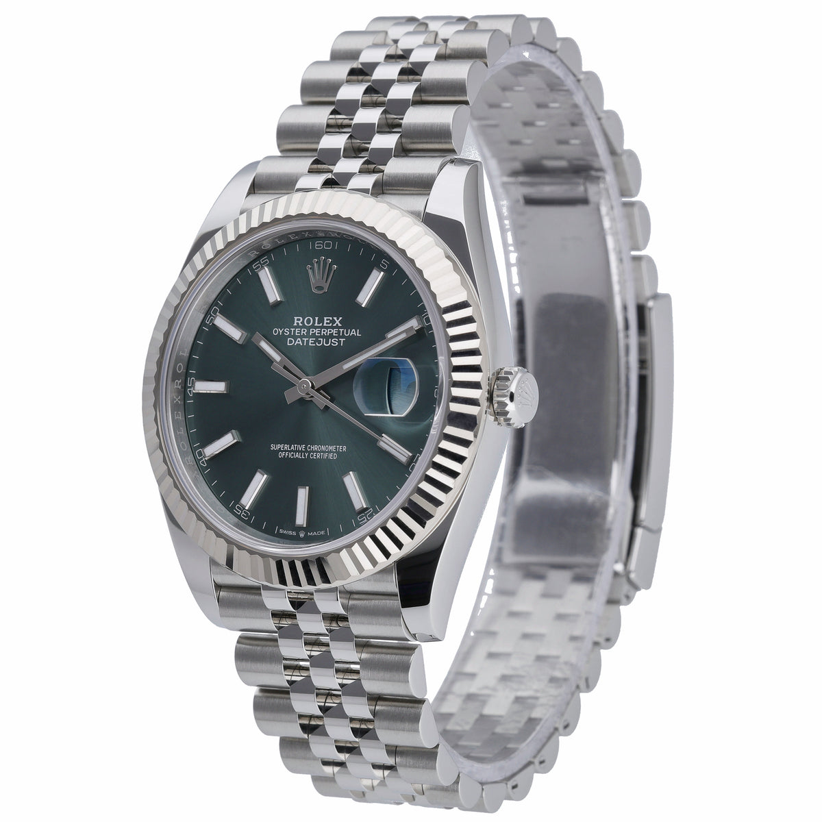 Rolex Datejust 41 126334 with green dial and steel & white gold case - product image 3