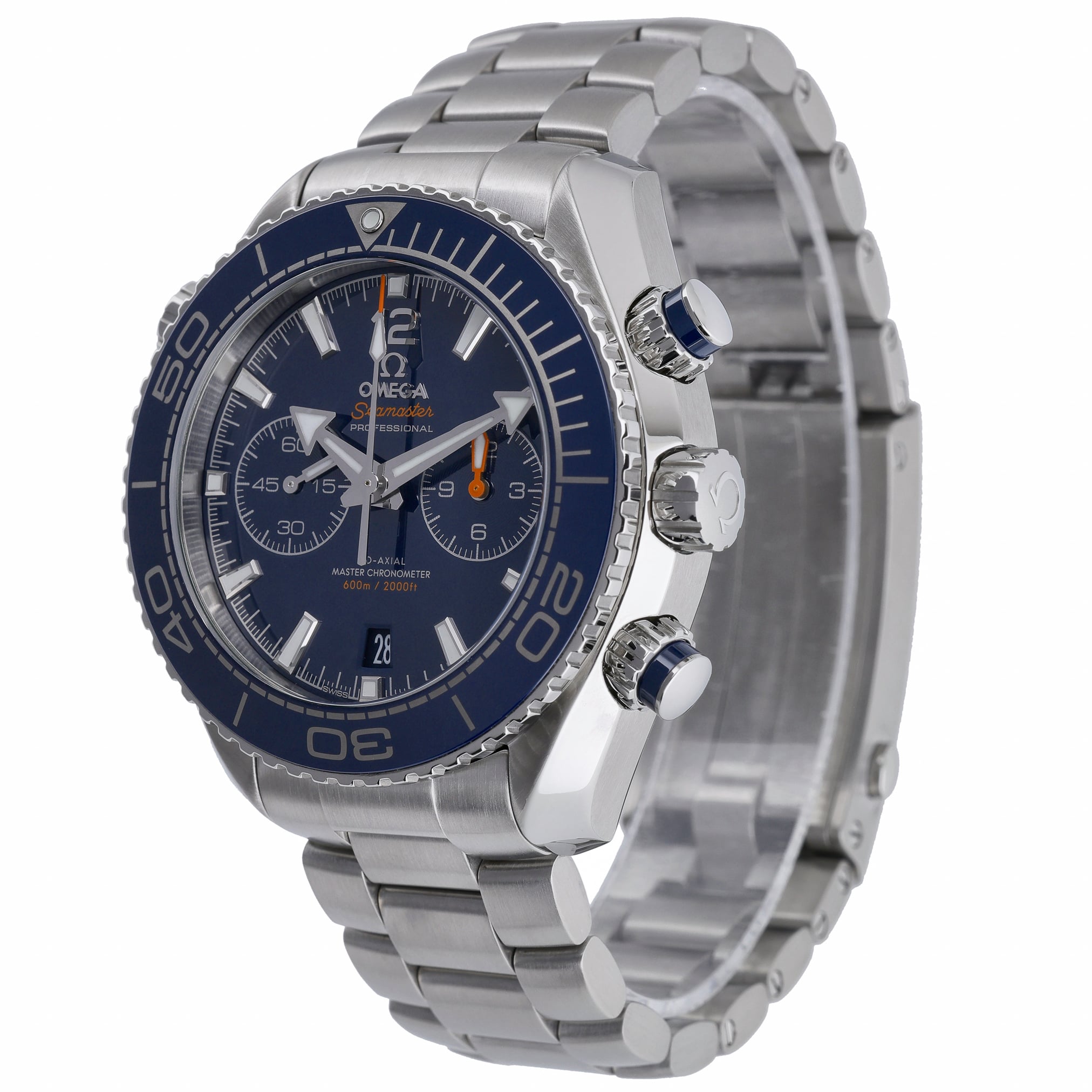 Omega Seamaster Planet Ocean Chronograph 215.30.46.51.03.001 with blue dial and steel case - product image 3