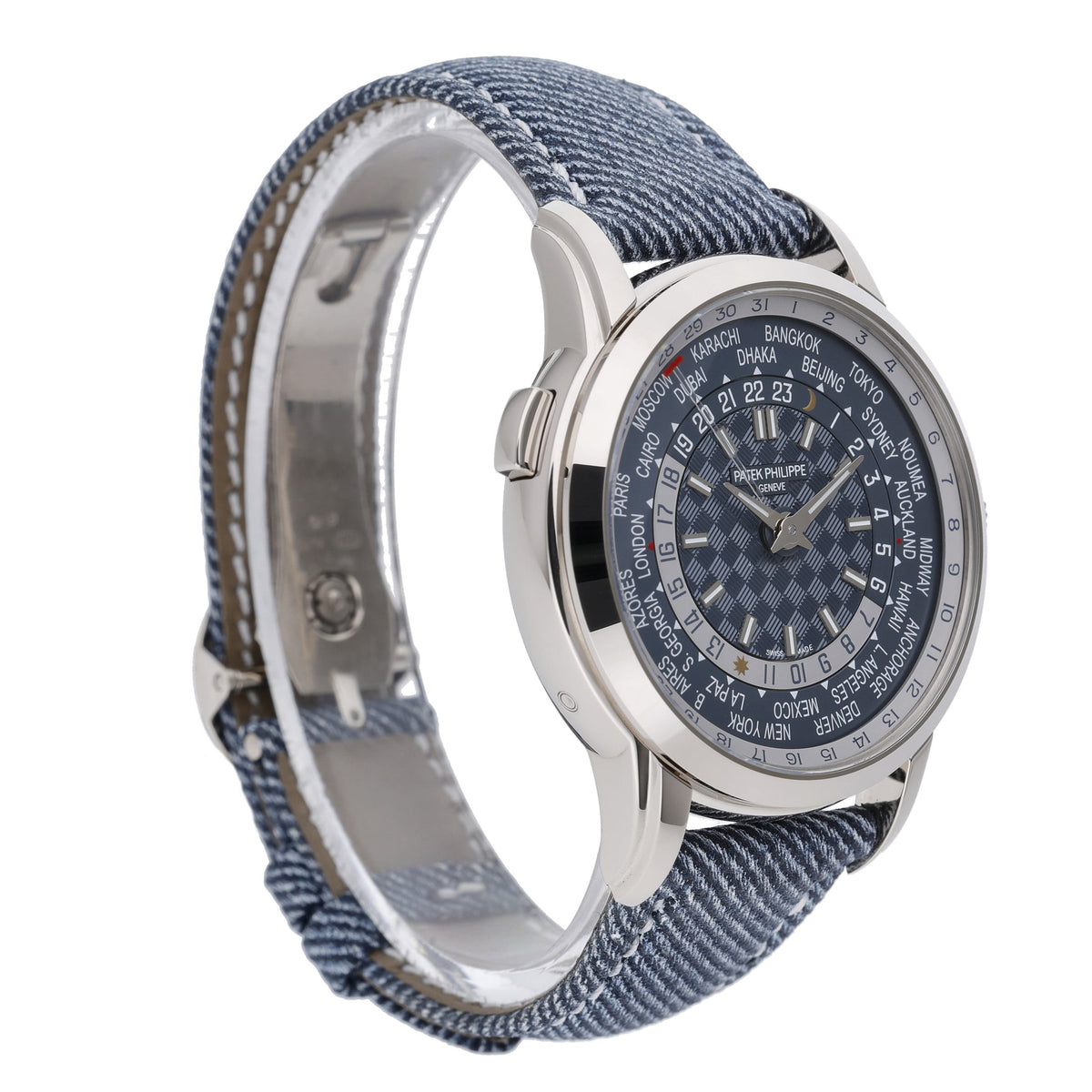 Patek Philippe World Time 5330G-001 with blue dial and 18ct white gold case - product image 4