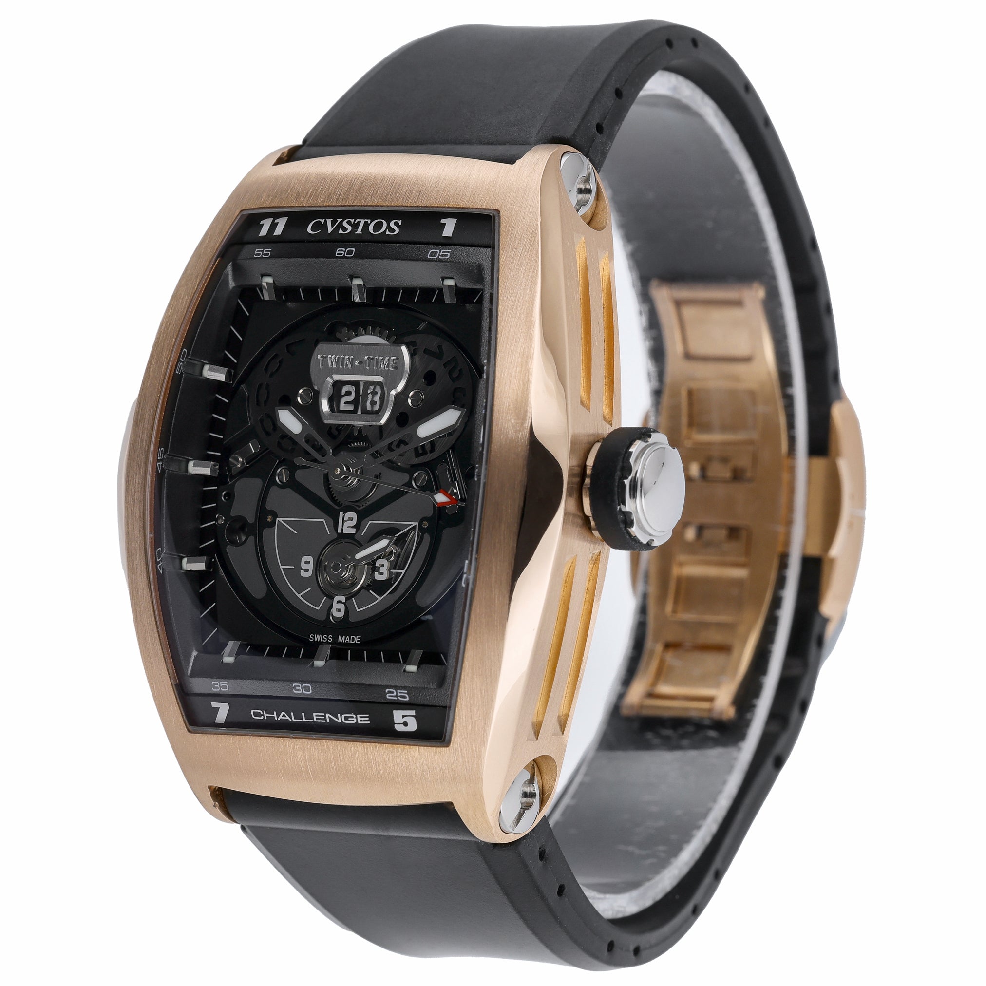 Cvstos Challenge Twin Time 301RG with grey dial and 18ct rose gold case - product image 3