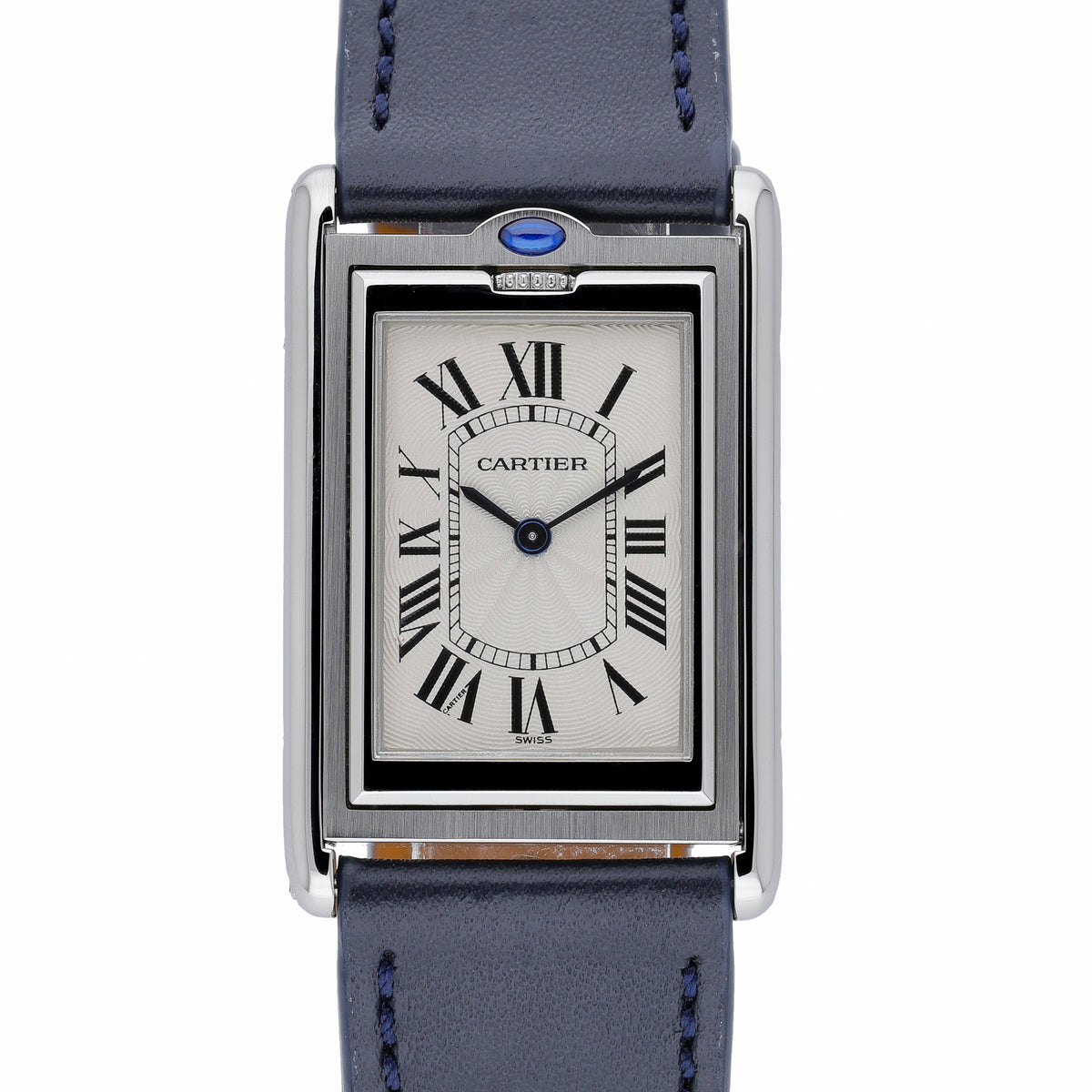Cartier Basculante 2390 with white dial and steel case