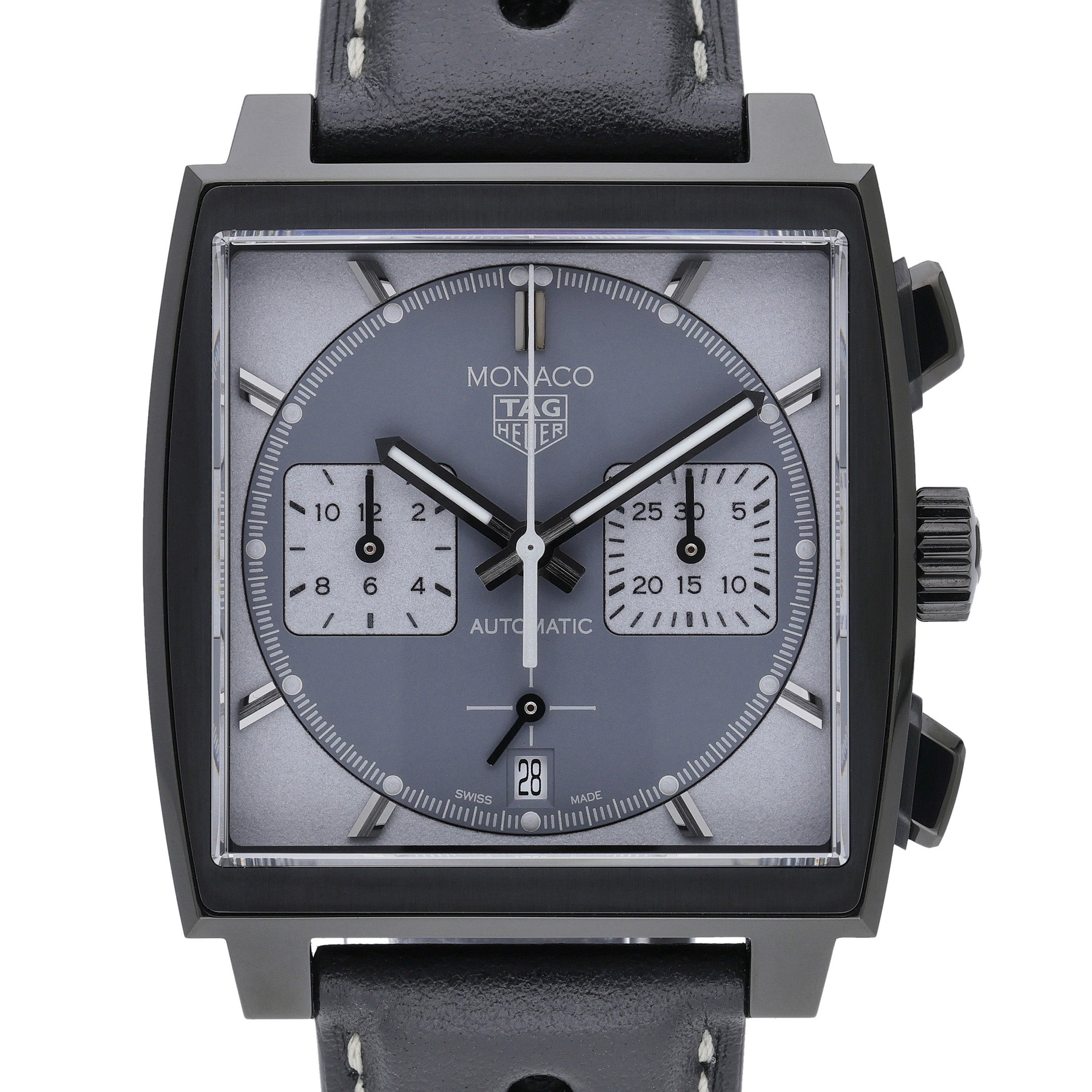 Tag Heuer Night Driver CBL2181.FC6515 with grey dial and titanium coated with black dlc case