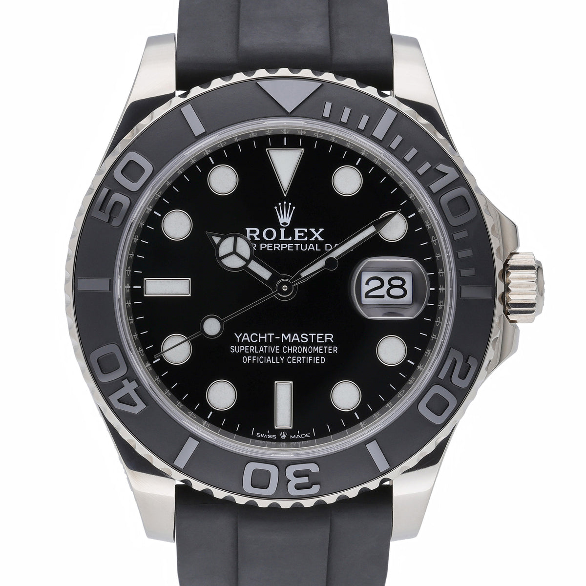 Rolex Yacht-Master 42 226659 with black dial and 18ct white gold case