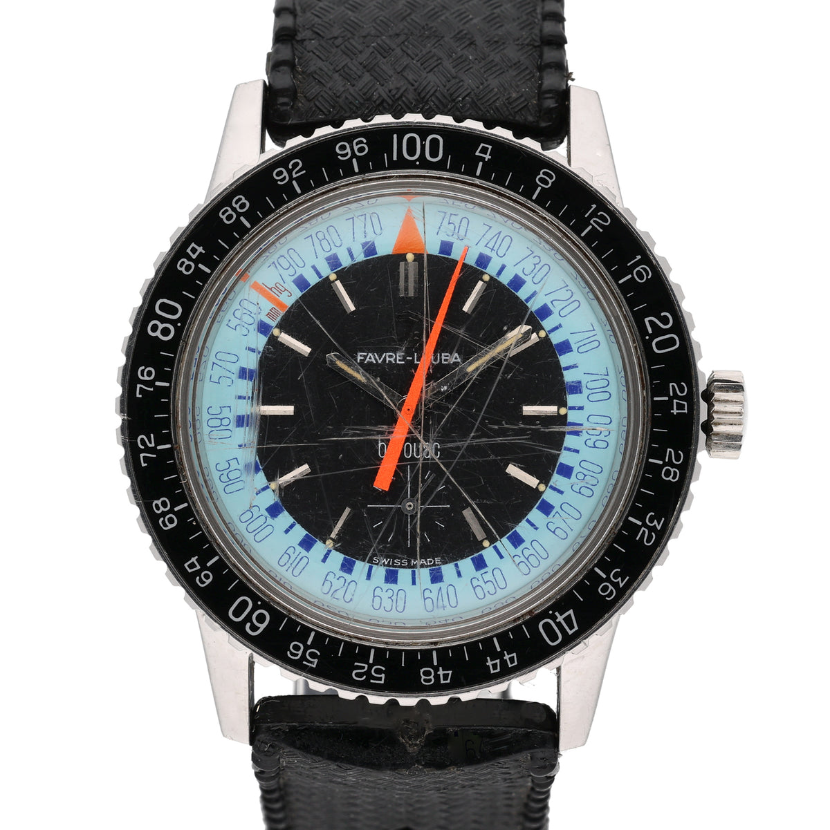 Favre-Leuba Bivouac 53203 with black dial and steel case