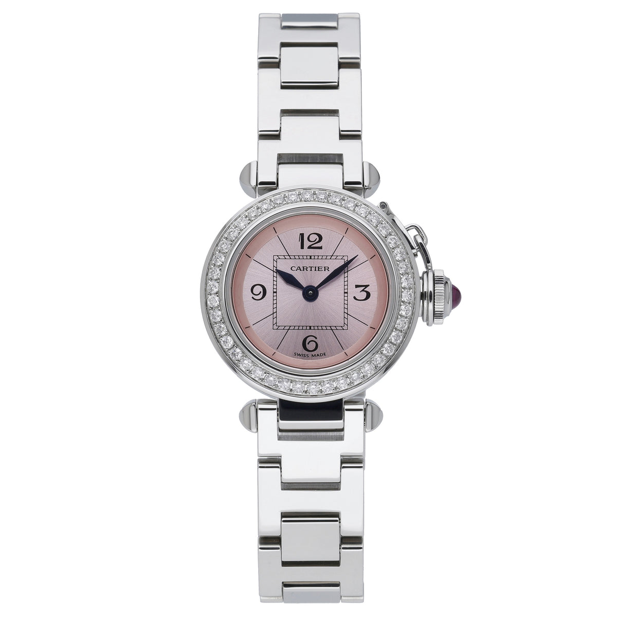 Cartier Pasha 2973 with pink dial and steel case - product image 2