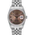 Rolex Datejust 16234 with salmon dial and steel & white gold case
