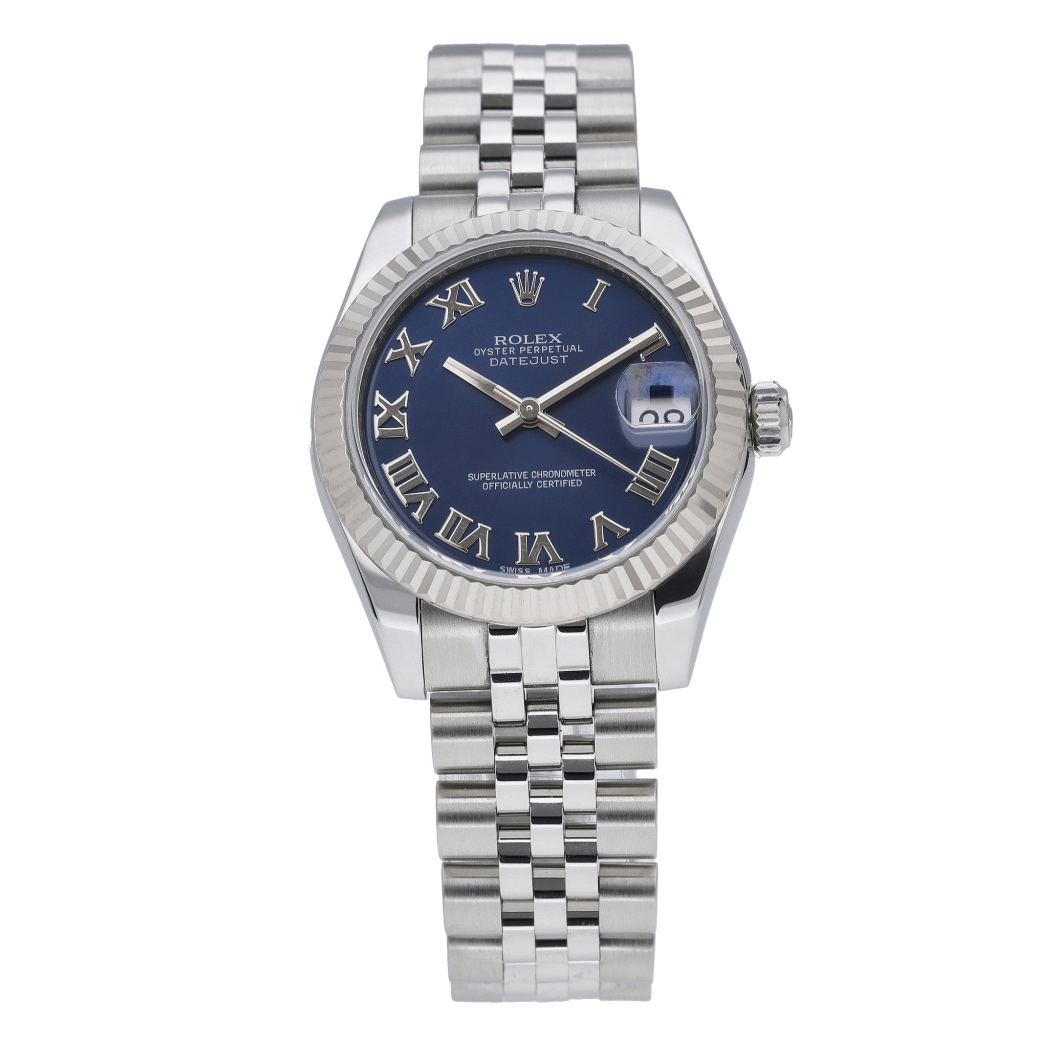 Rolex Datejust 31 178274 with blue dial and steel & white gold case - product image 3