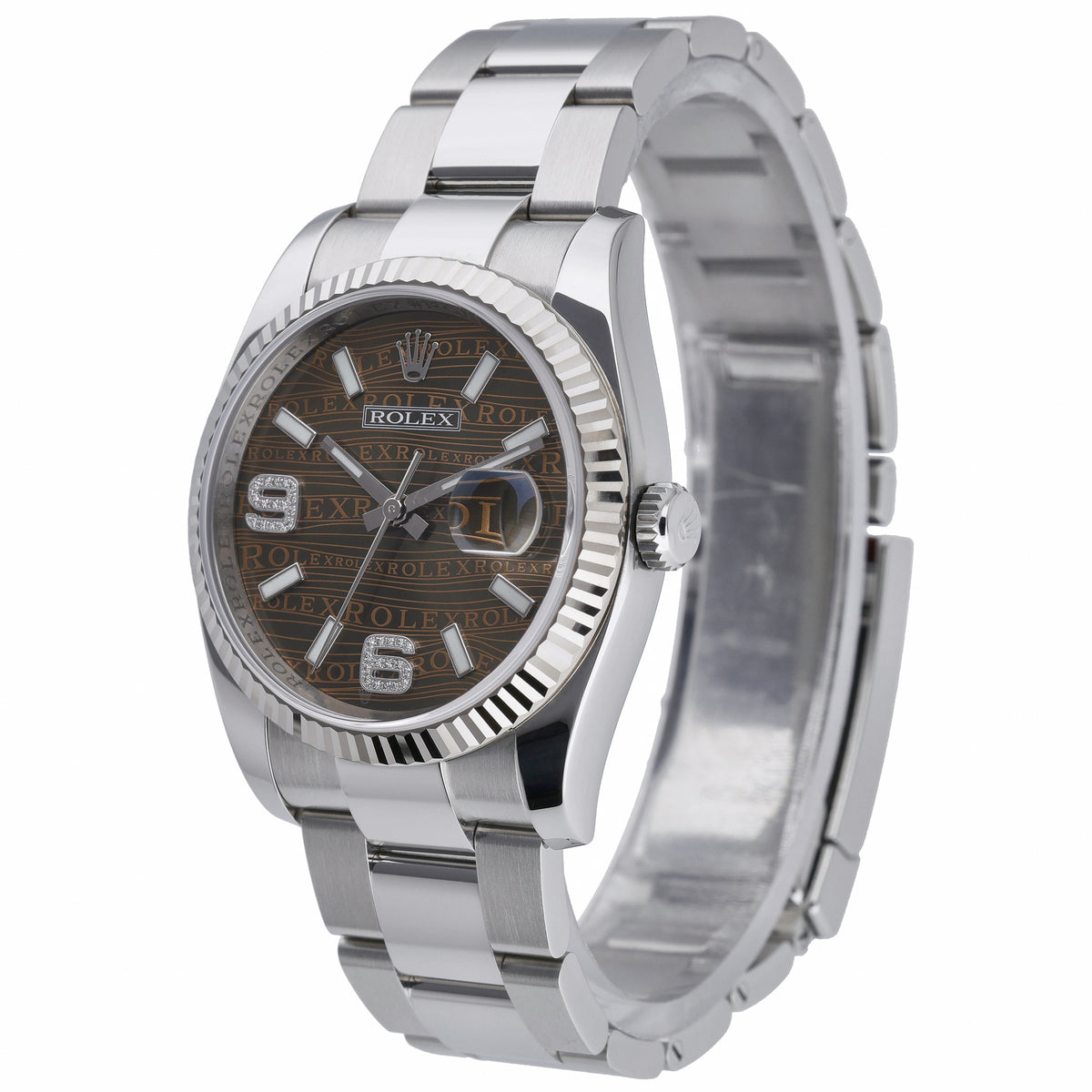 Rolex Datejust 36 116234 with jubilee motif dial and steel & white gold case - product image 3